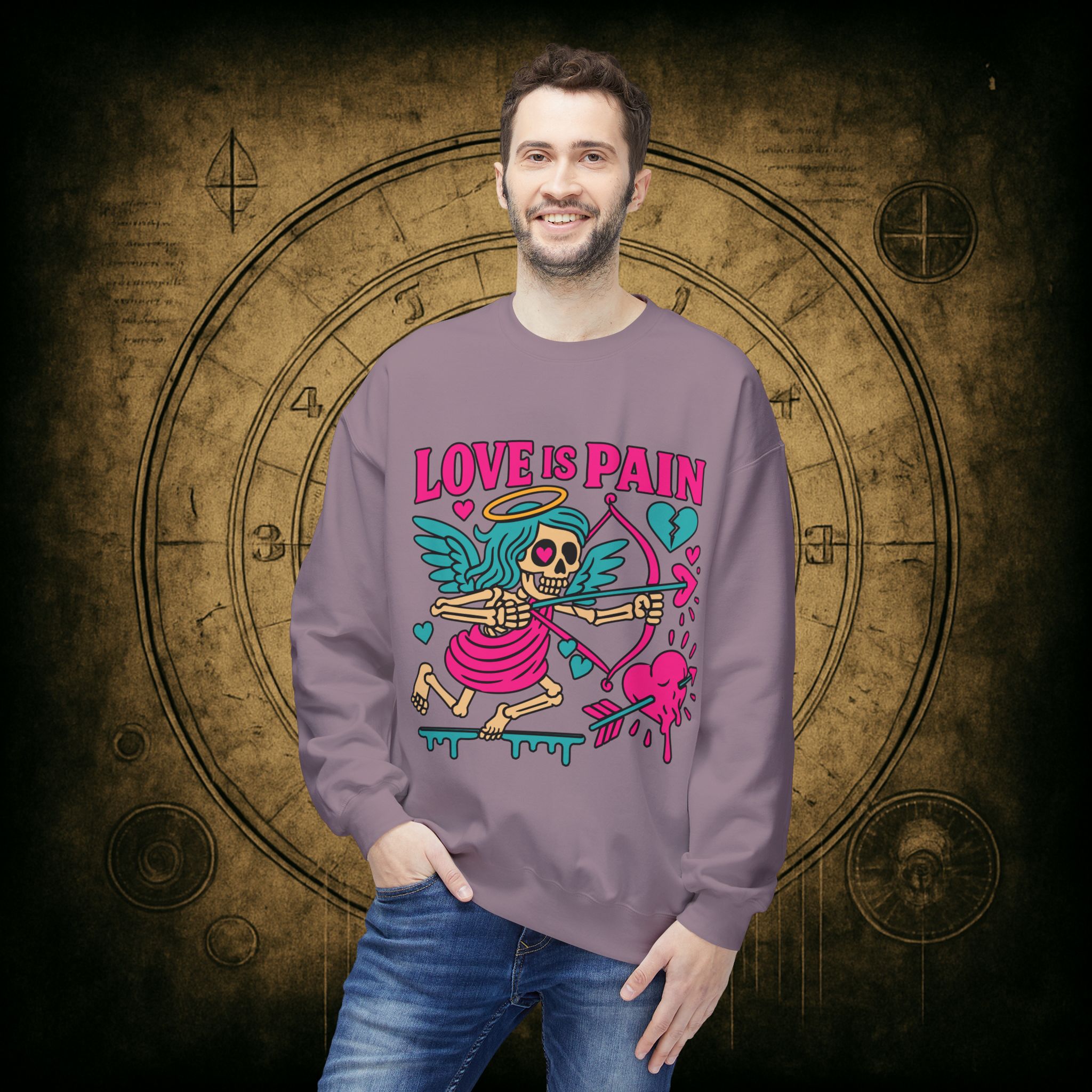 Cupid: Love Is Pain – Unisex Sweatshirt - Image 39
