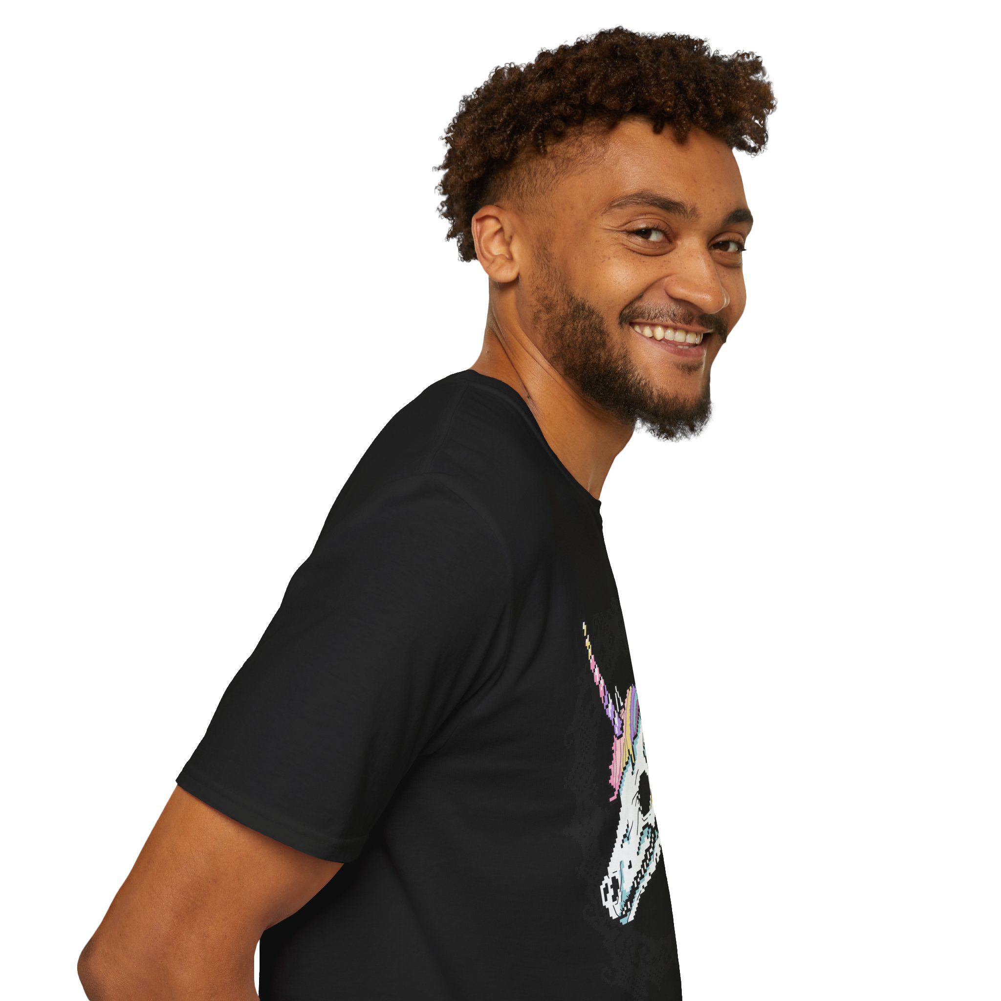 Pastel Goth Skeleton Unicorn Unisex T-shirt - Image 16