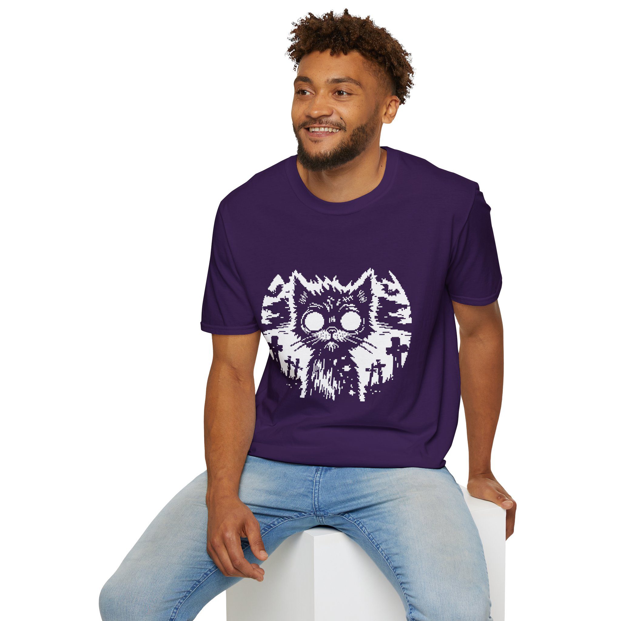 Zombie Cat Unisex T-Shirt - Image 62