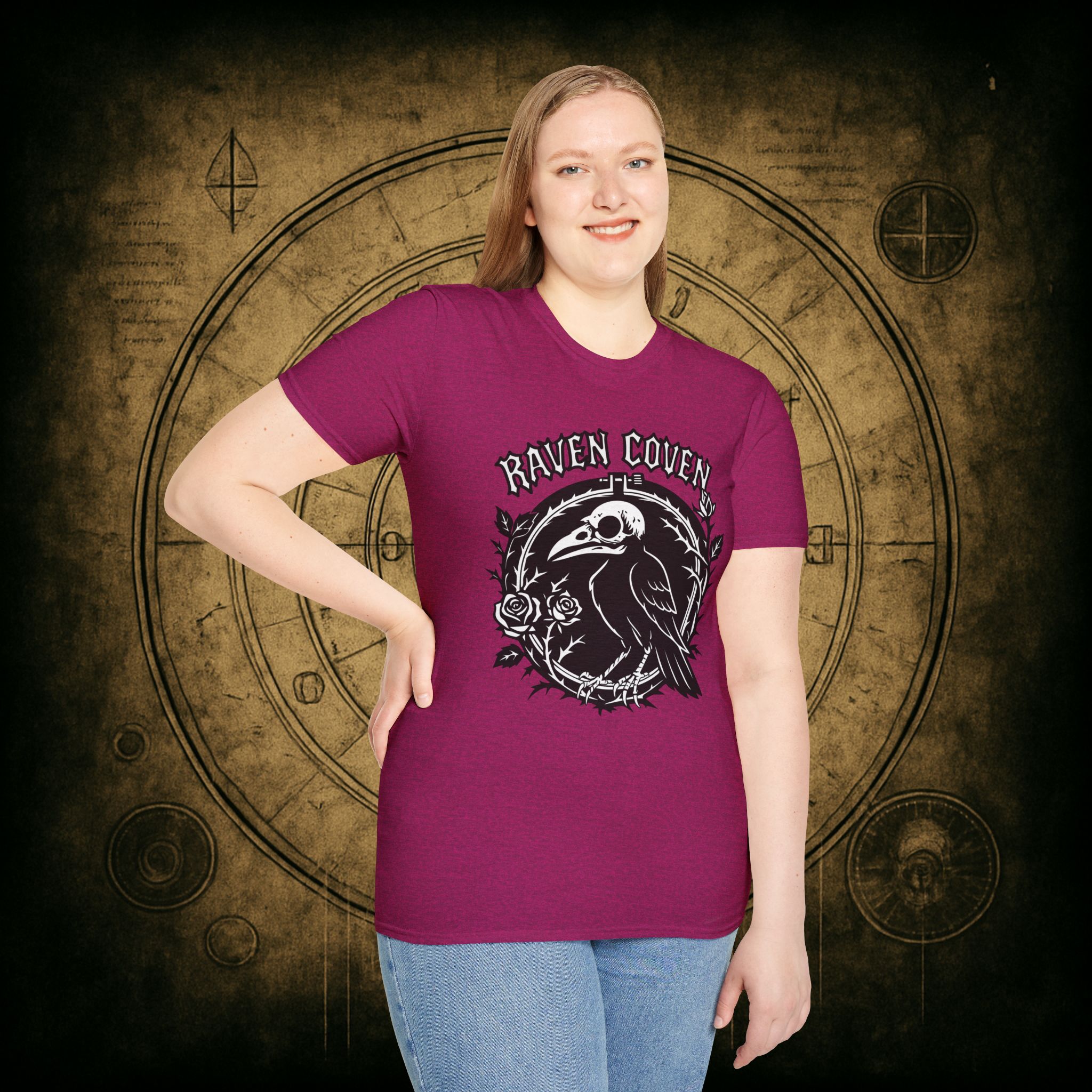 Raven of the Coven Raven Unisex T-Shirt - Image 40