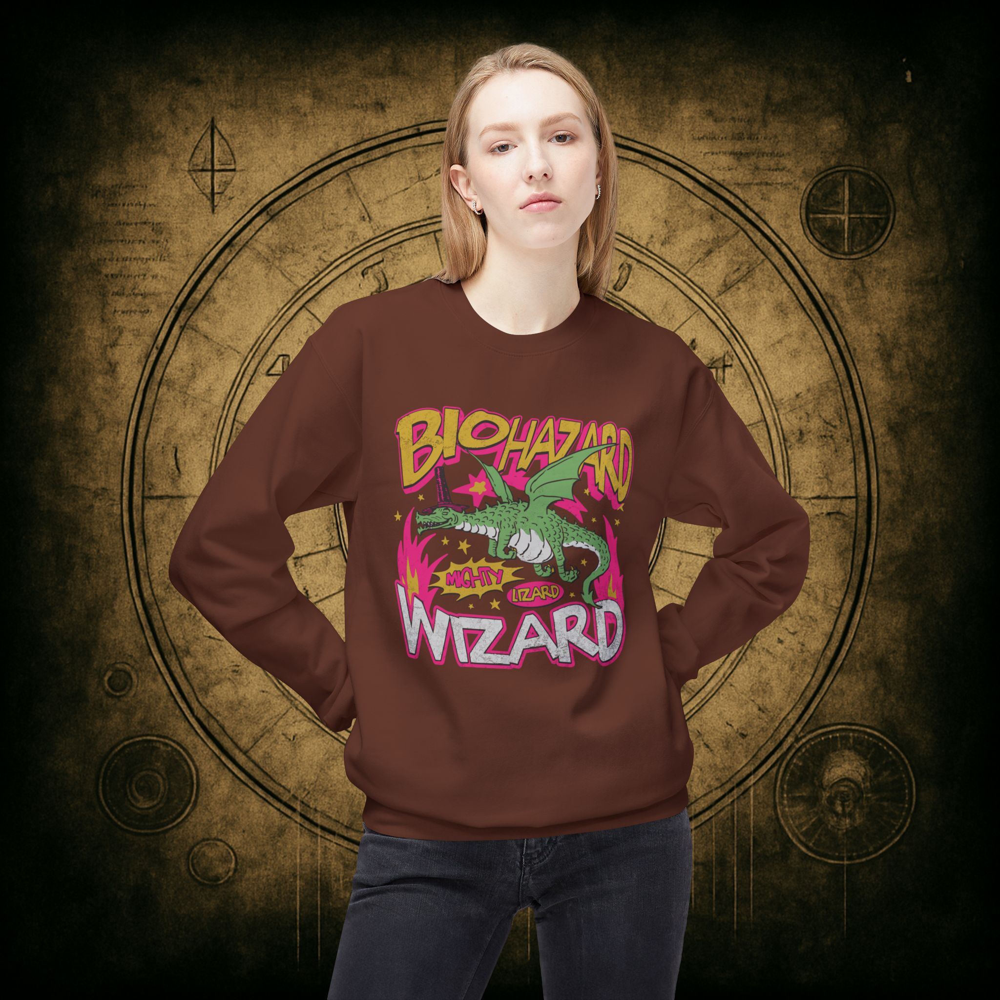 Biohazard Wizard Unisex Sweatshirt - Image 11