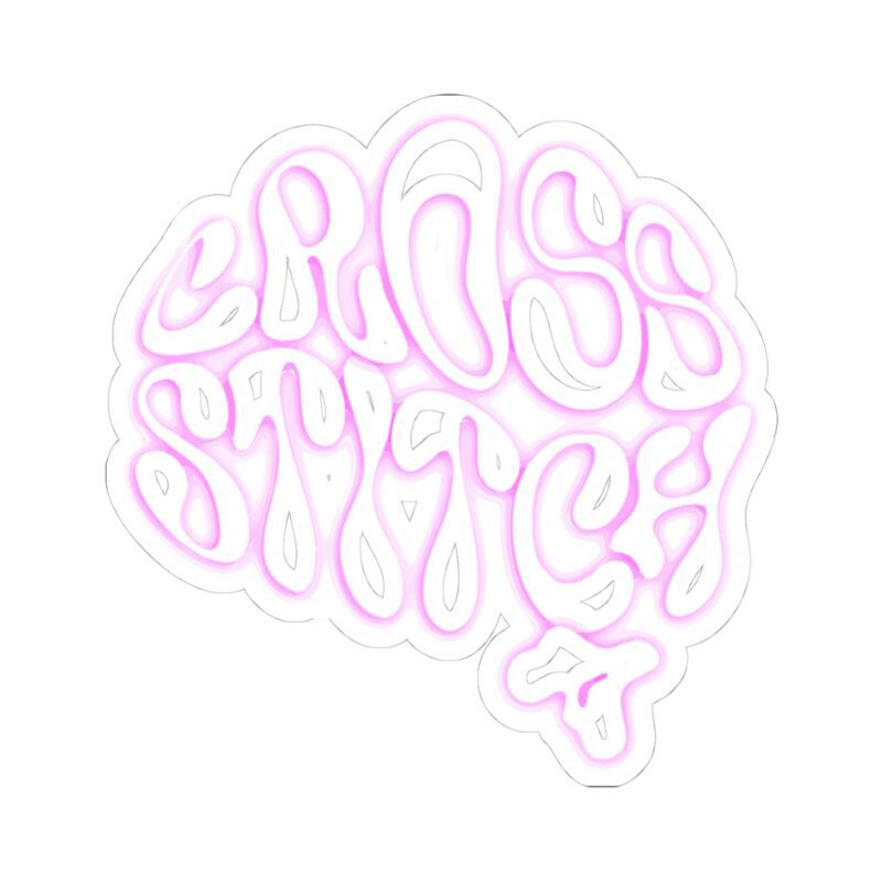 Cross Stitch Mind Kiss-Cut Sticker