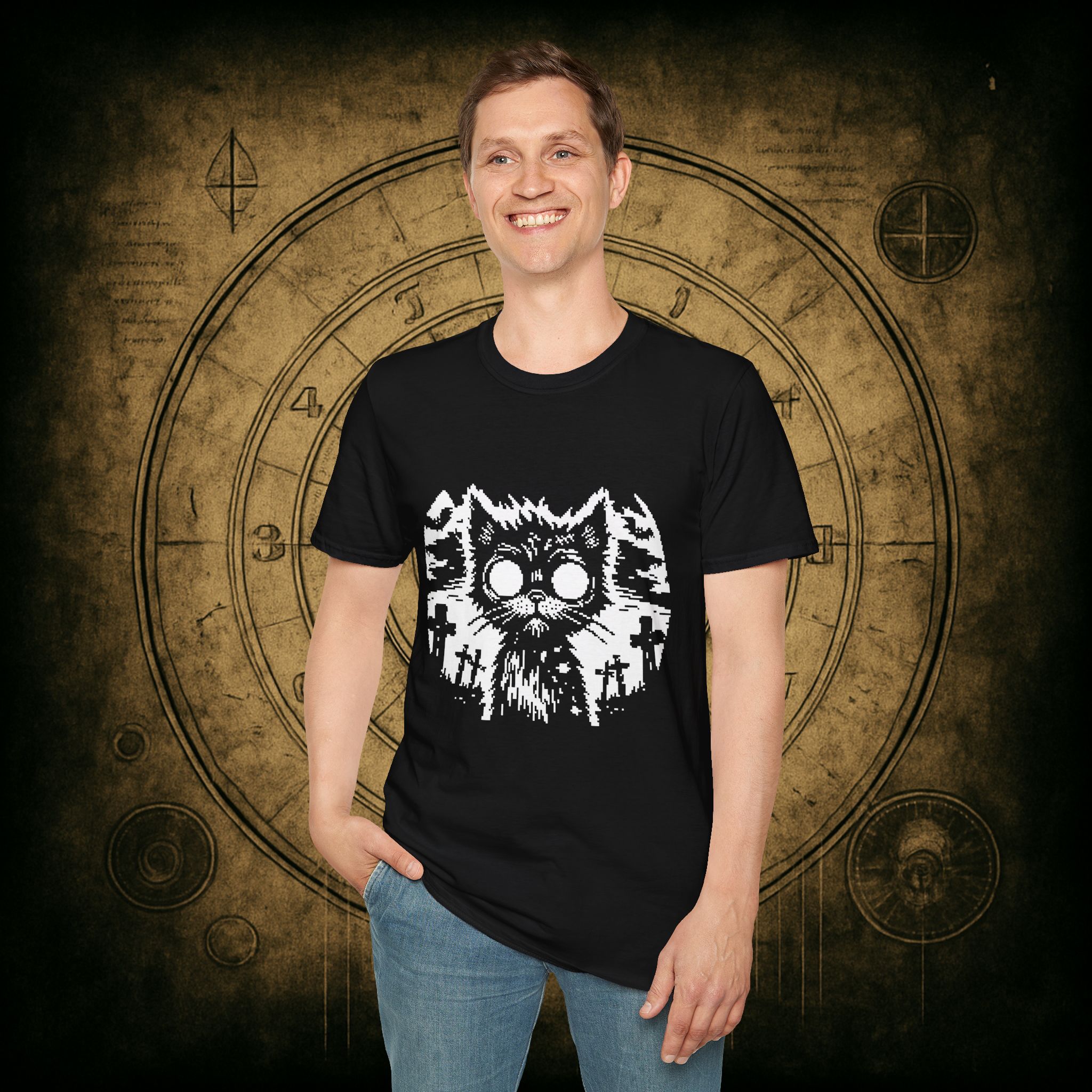Zombie Cat Unisex T-Shirt - Image 8