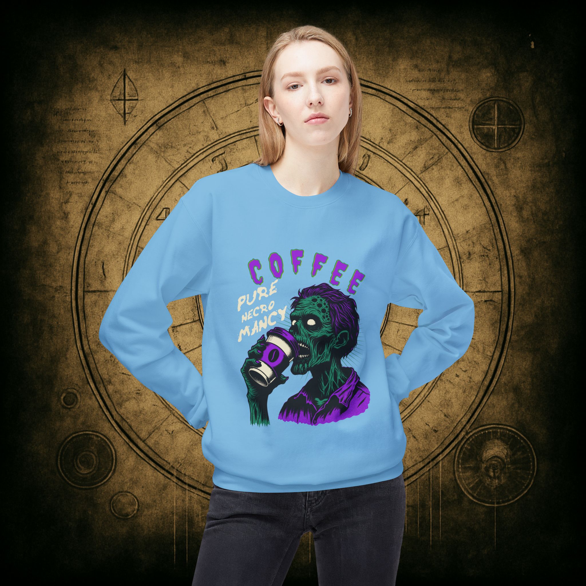 Zombie Coffee Necromancy Sweatshirt - Image 26