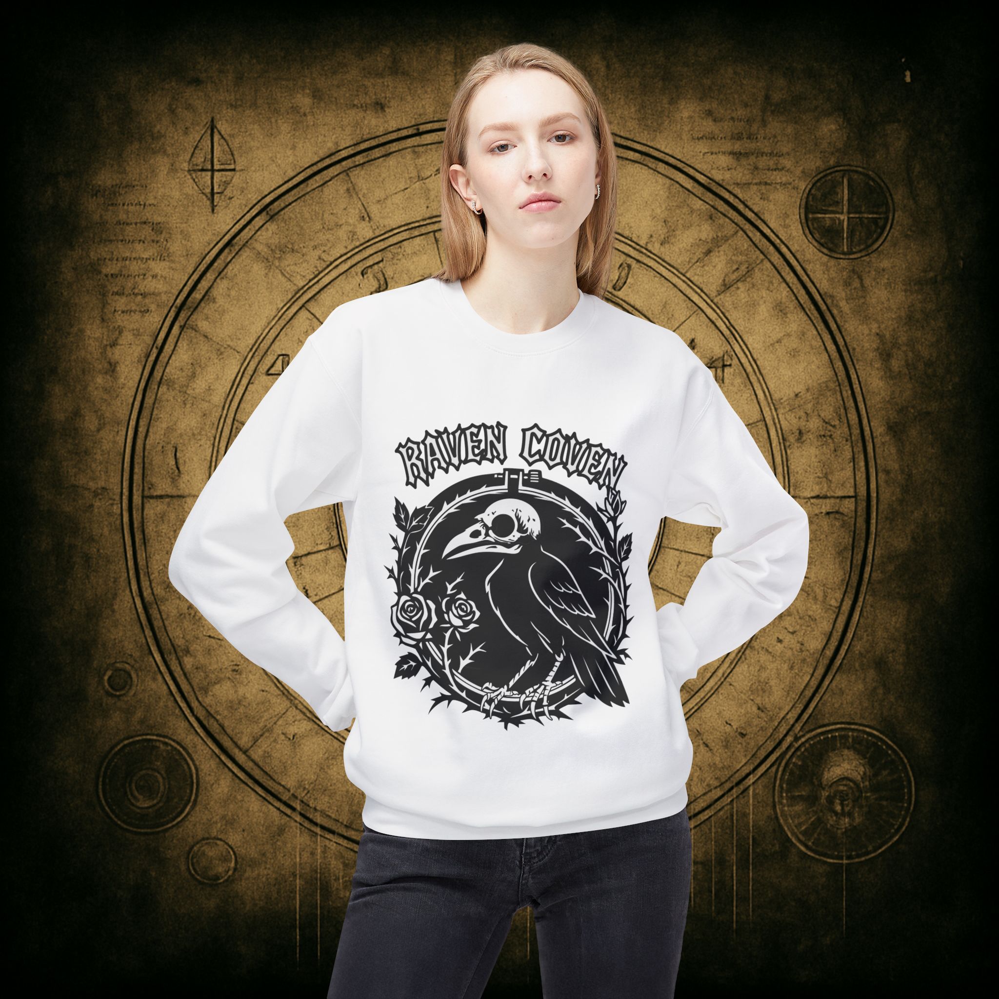 Raven of the Coven Raven Unisex Sweatshirt - Image 8