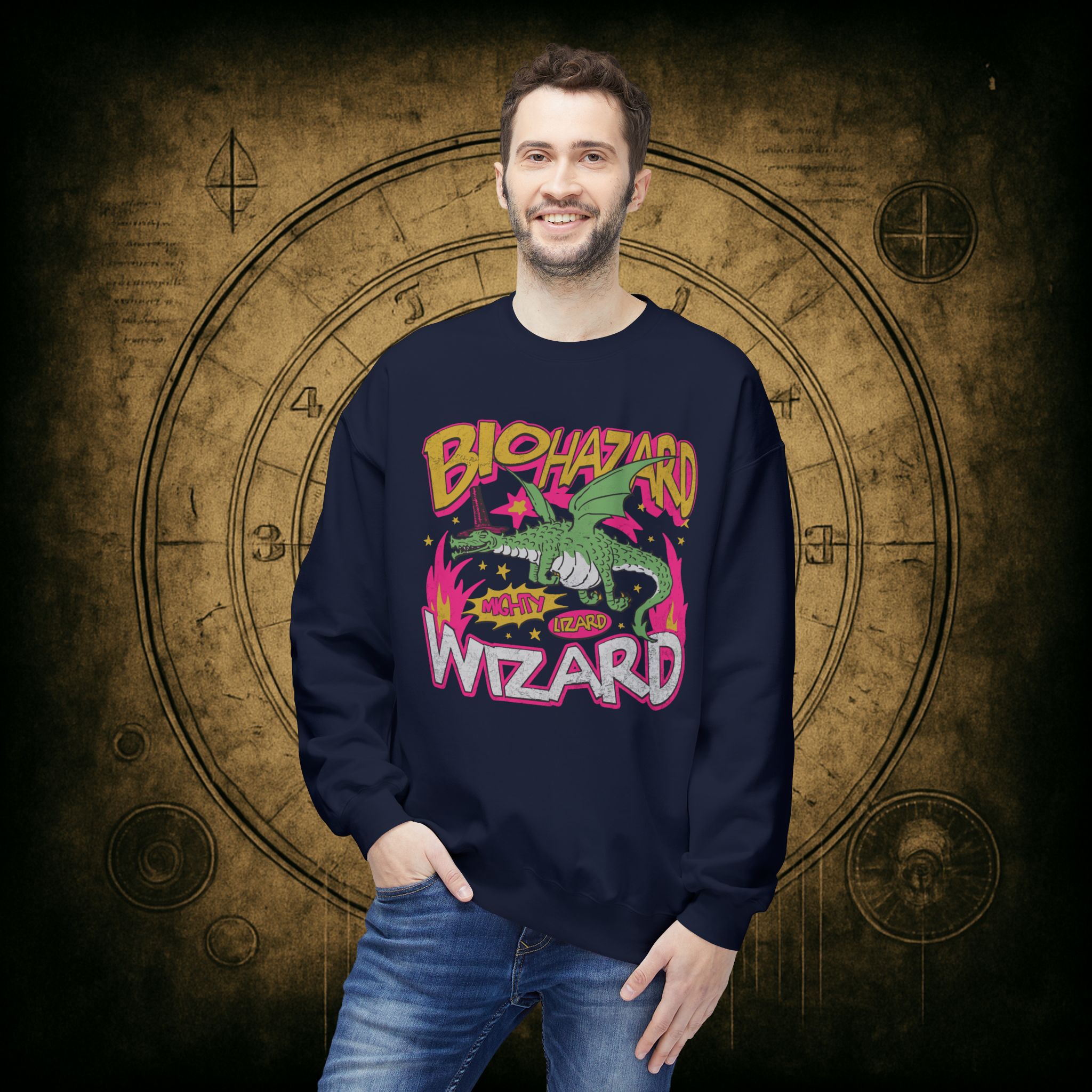 Biohazard Wizard Unisex Sweatshirt - Image 36