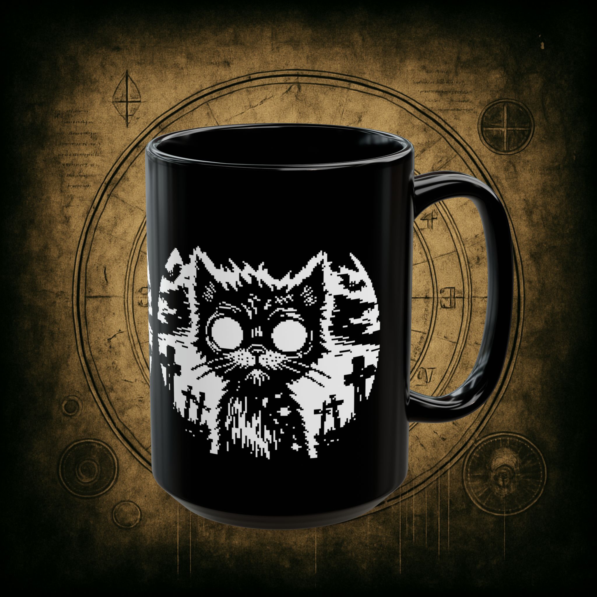 Zombie Cat Ceramic Mug - Image 9