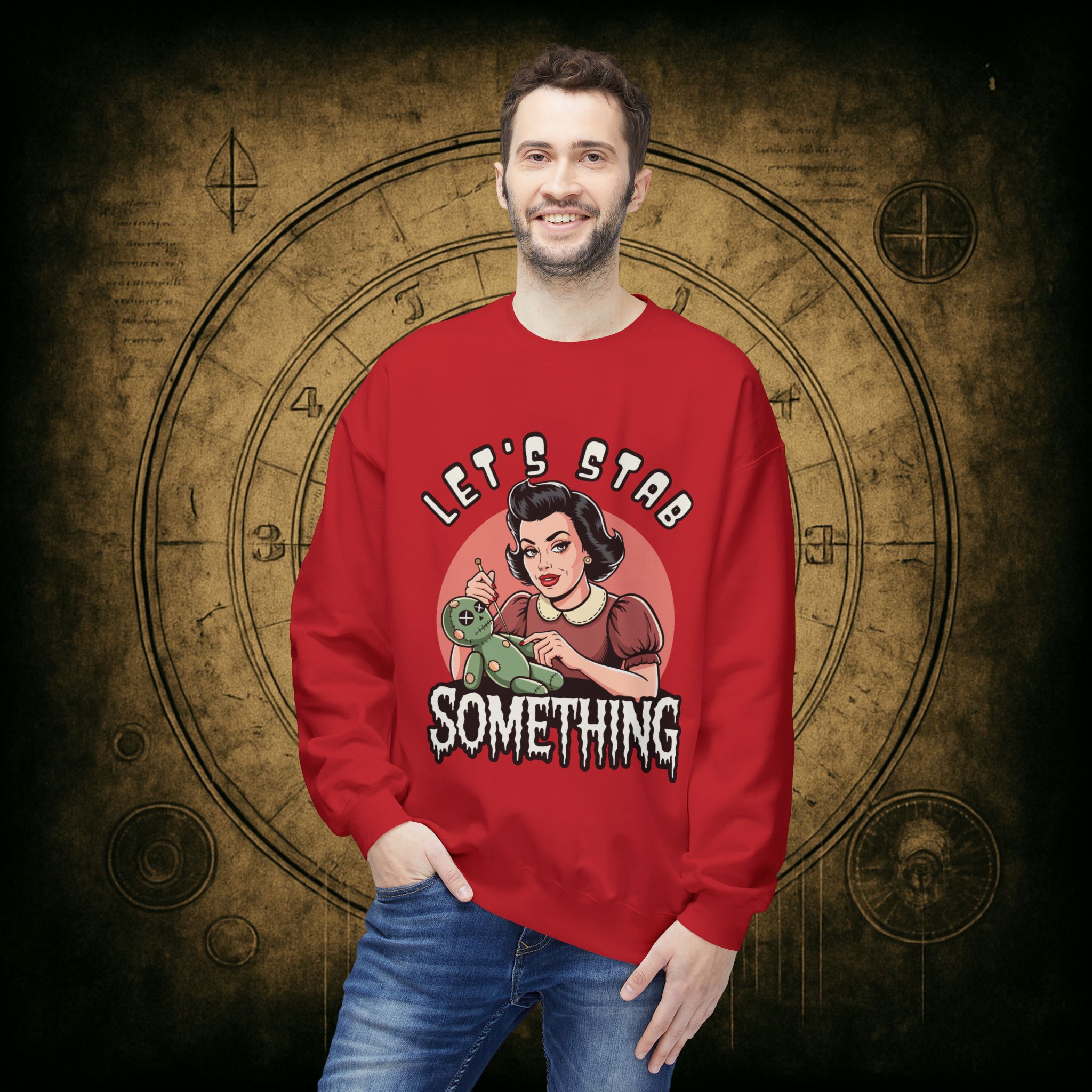 Let’s Stab Something Unisex Sweatshirt - Image 6