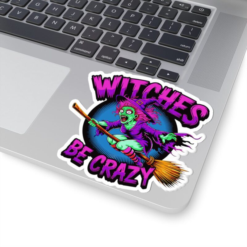 Witches Be Crazy Kiss-Cut Sticker - Image 2