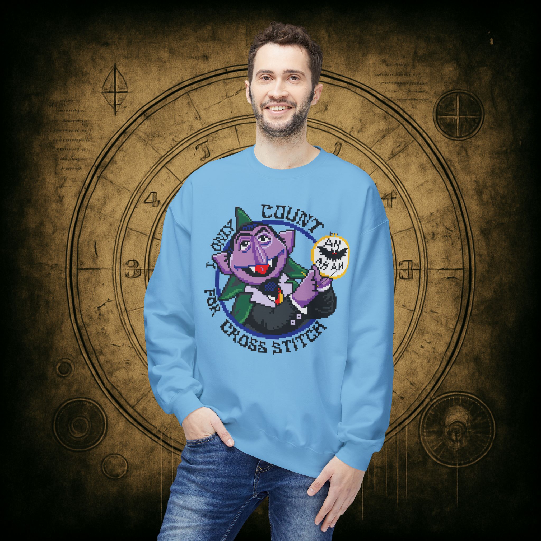 Count for Cross Stitch Unisex Sweatshirt - Image 24