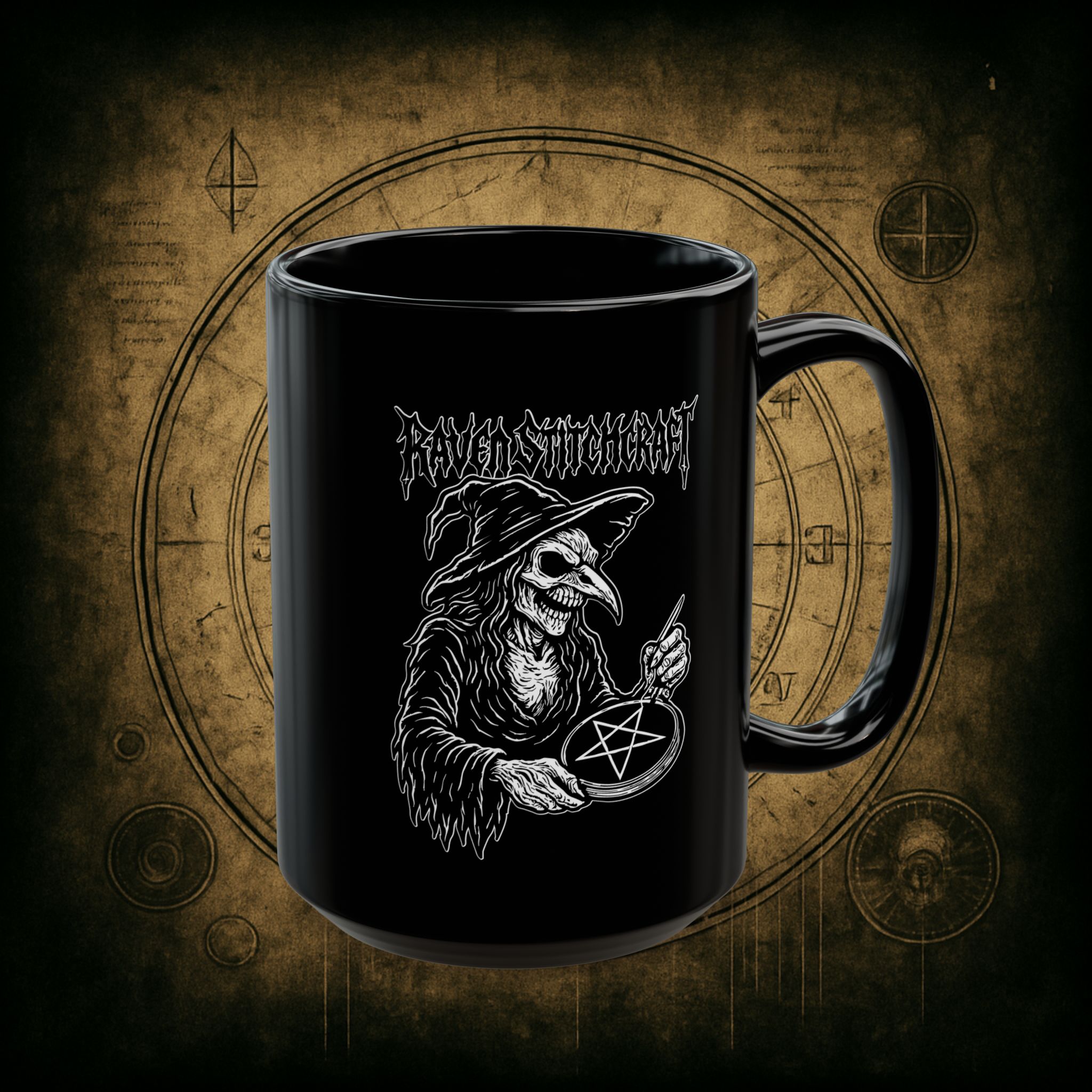 Raven Stitcher Ceramic Mug - Image 9