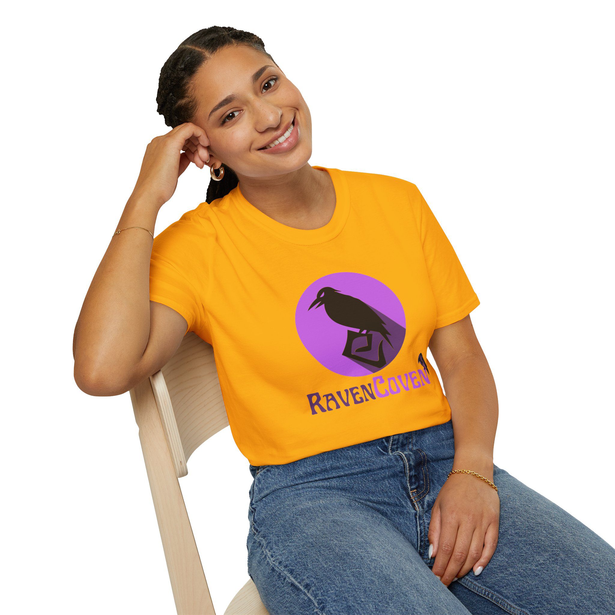 Raven Coven Logo Unisex T-Shirt - Image 30