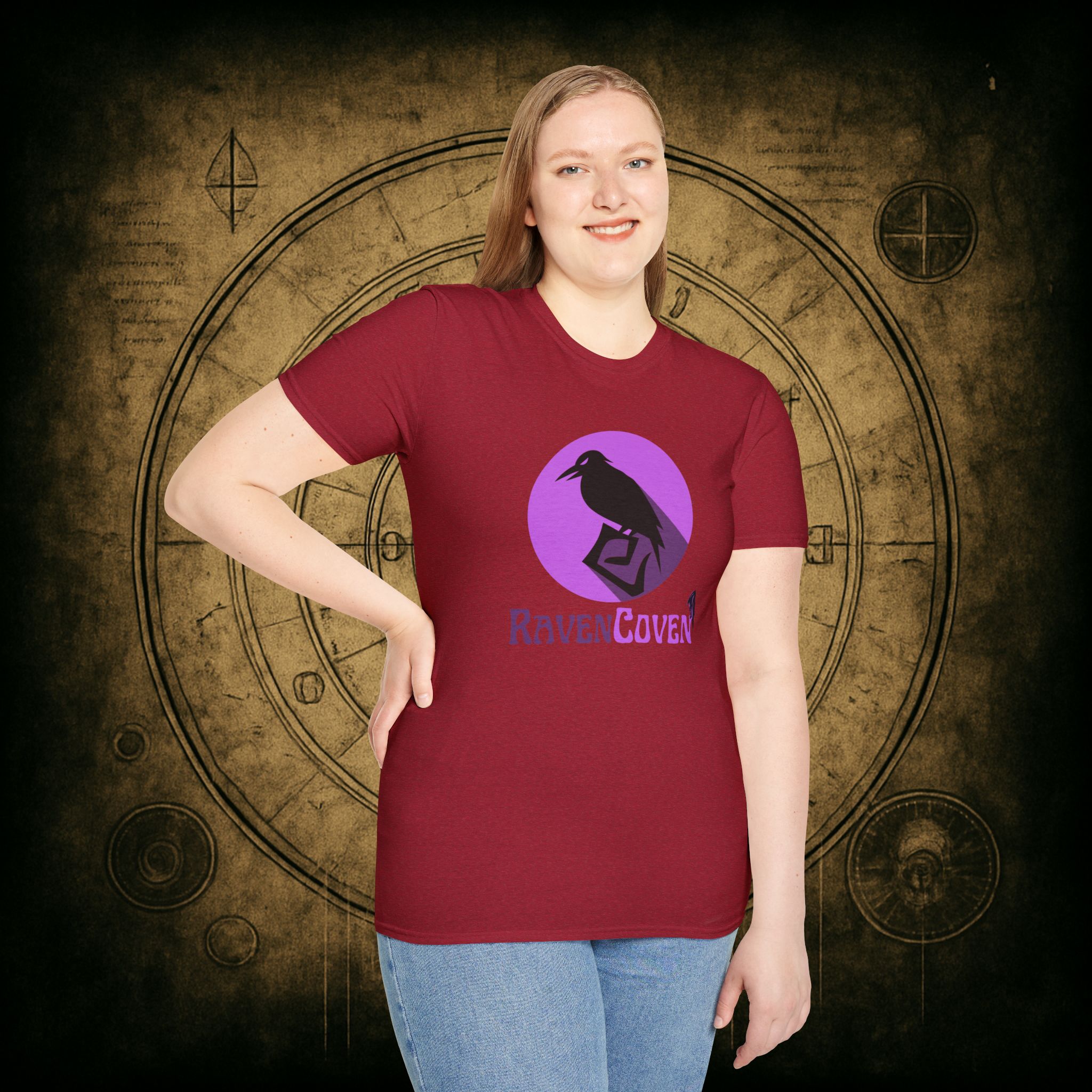 Raven Coven Logo Unisex T-Shirt - Image 75