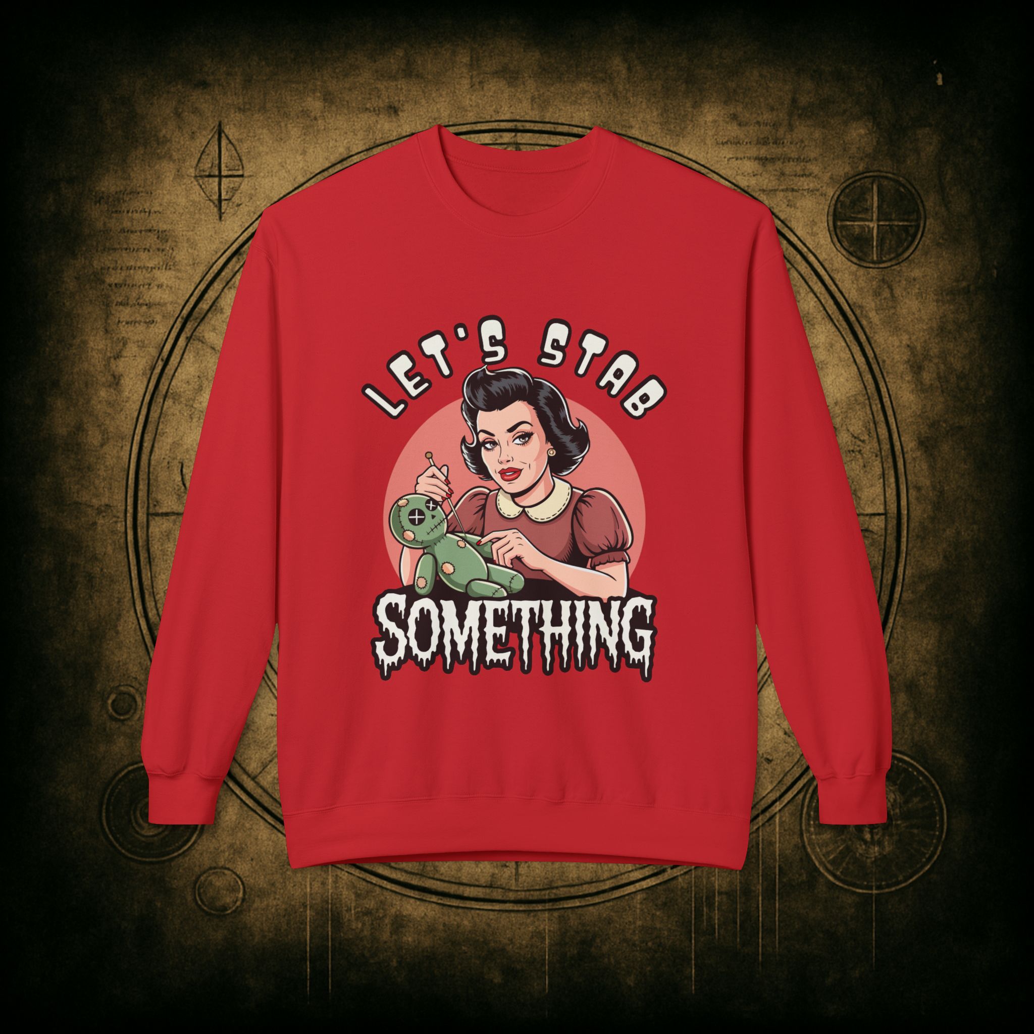 Let’s Stab Something Unisex Sweatshirt - Image 4