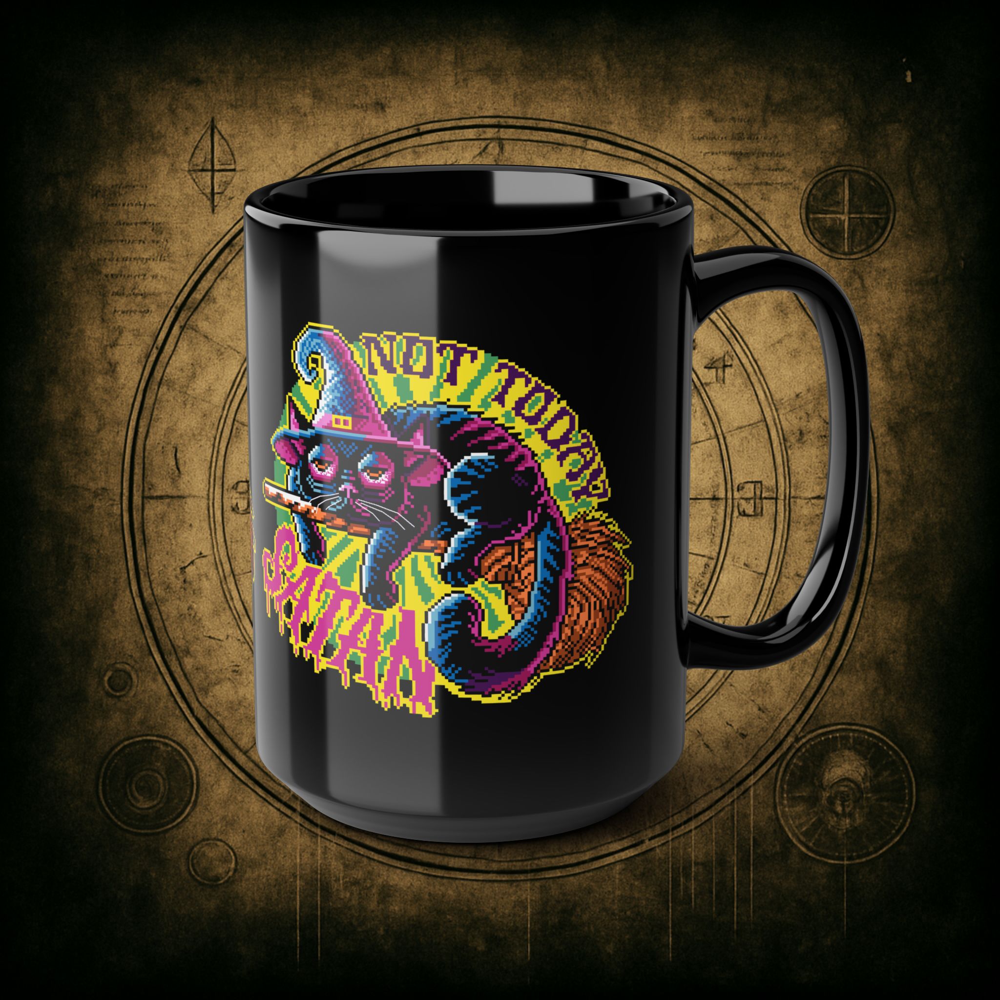 Not Today Satan Cat Ceramic Mu - Image 10