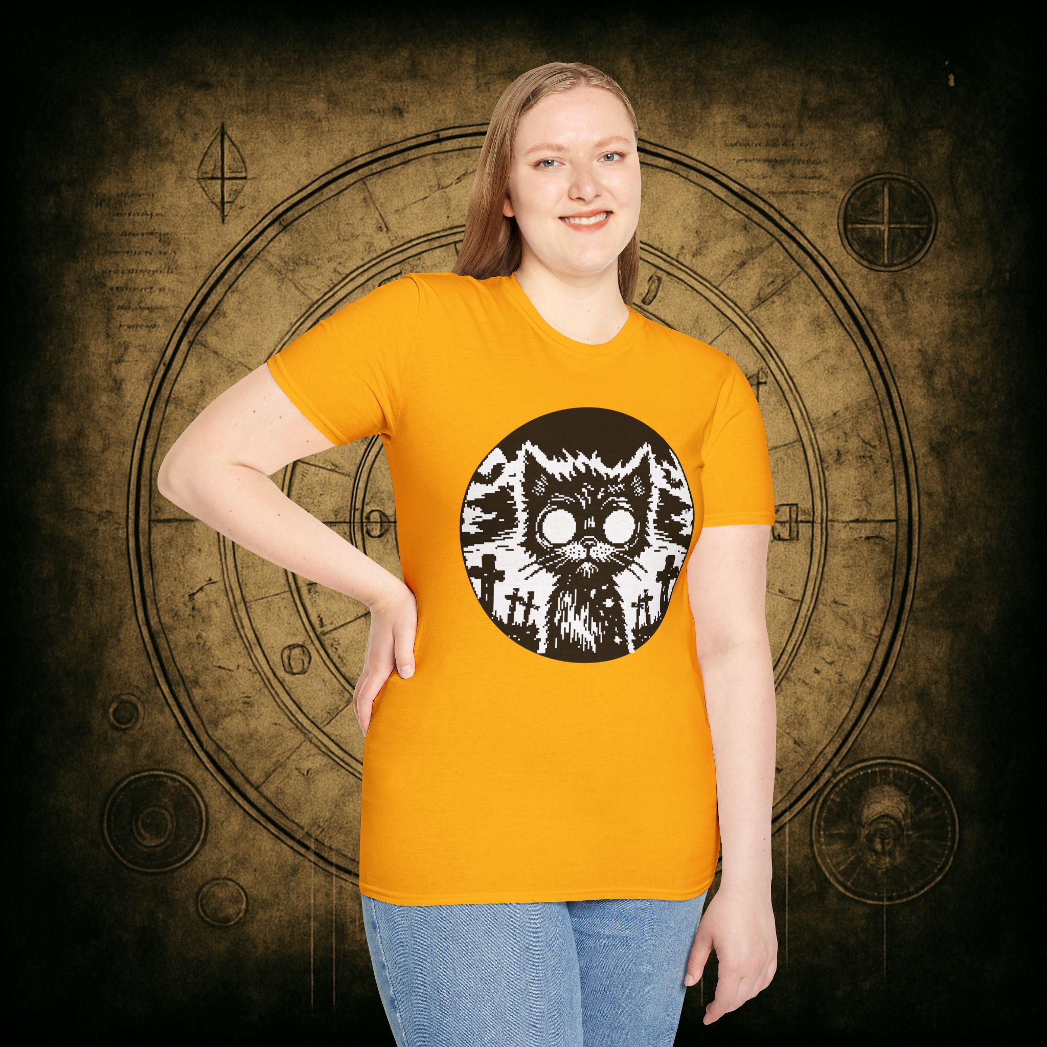 Zombie Cat Unisex T-Shirt - Image 24