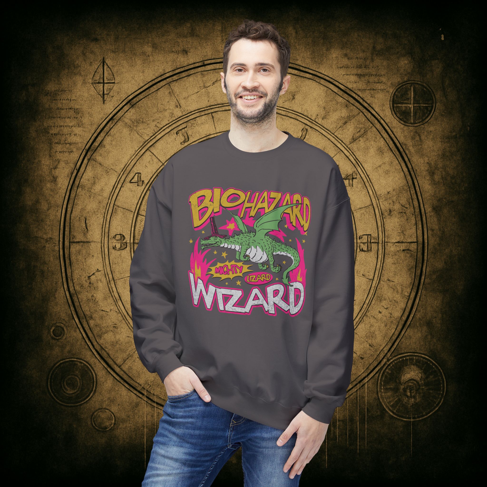 Biohazard Wizard Unisex Sweatshirt - Image 30