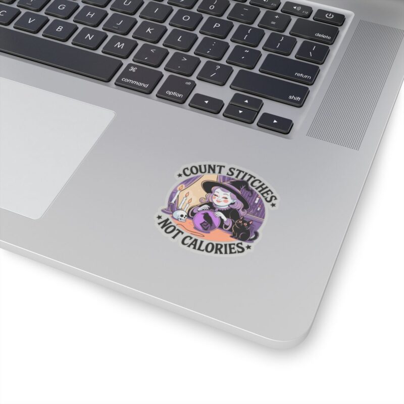 Count Stitches Not Calories Kiss-Cut Sticker - Image 5