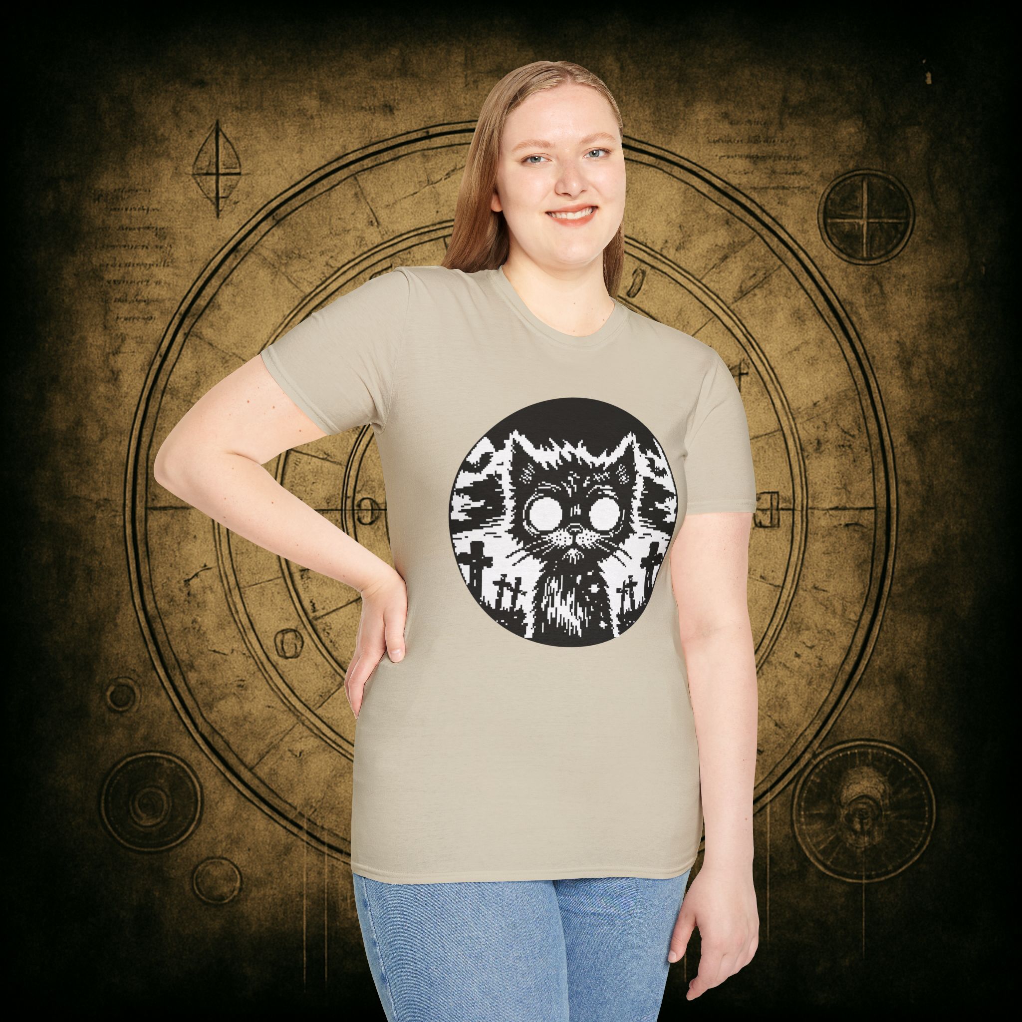 Zombie Cat Unisex T-Shirt - Image 19