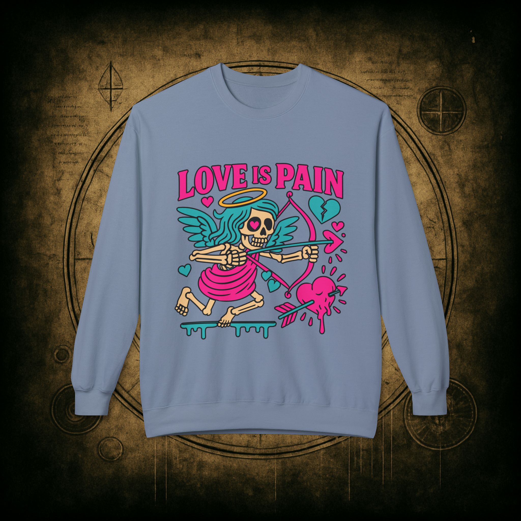 Cupid: Love Is Pain – Unisex Sweatshirt - Image 25