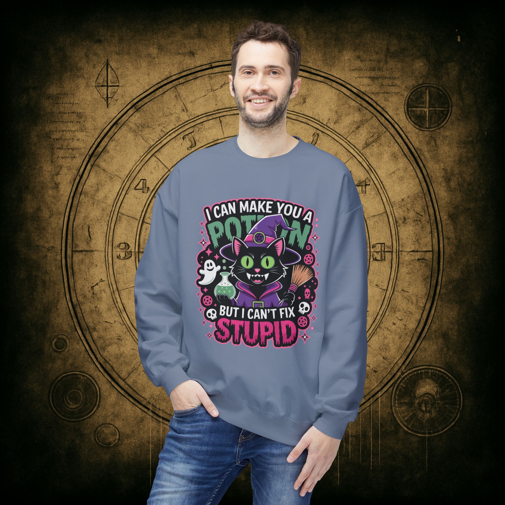 Can’t Fix Stupid Unisex Sweatshirt - Image 27