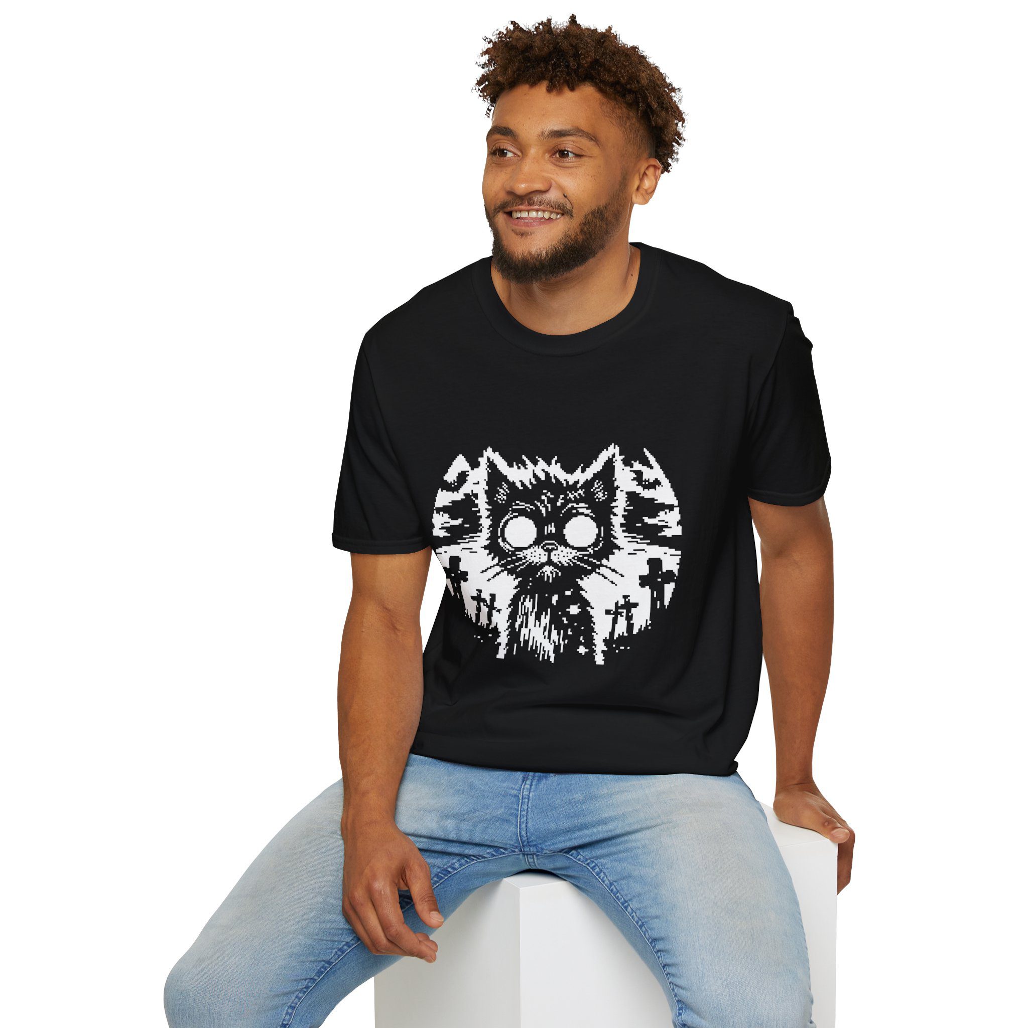 Zombie Cat Unisex T-Shirt - Image 12