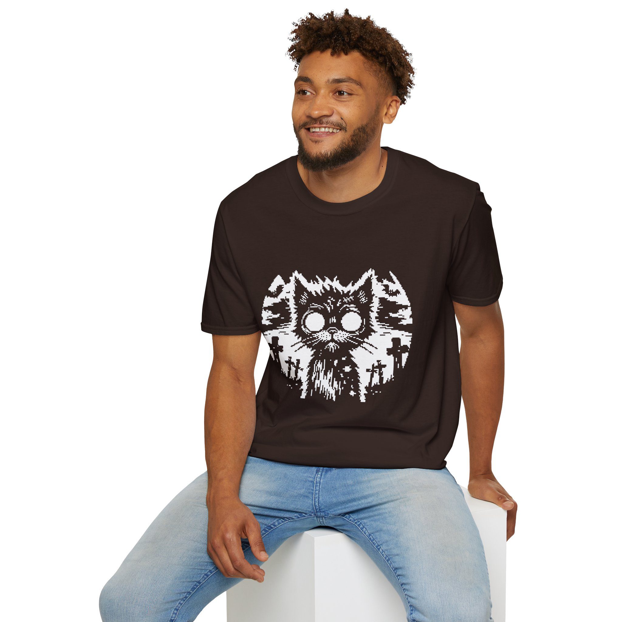 Zombie Cat Unisex T-Shirt - Image 37