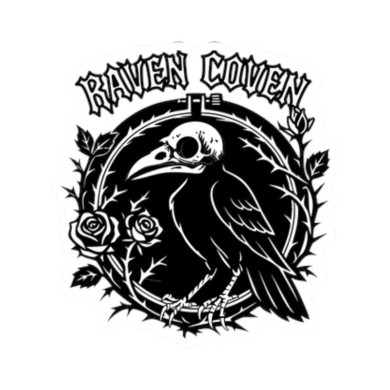 Raven of the Coven Raven Kiss-Cut Sticker