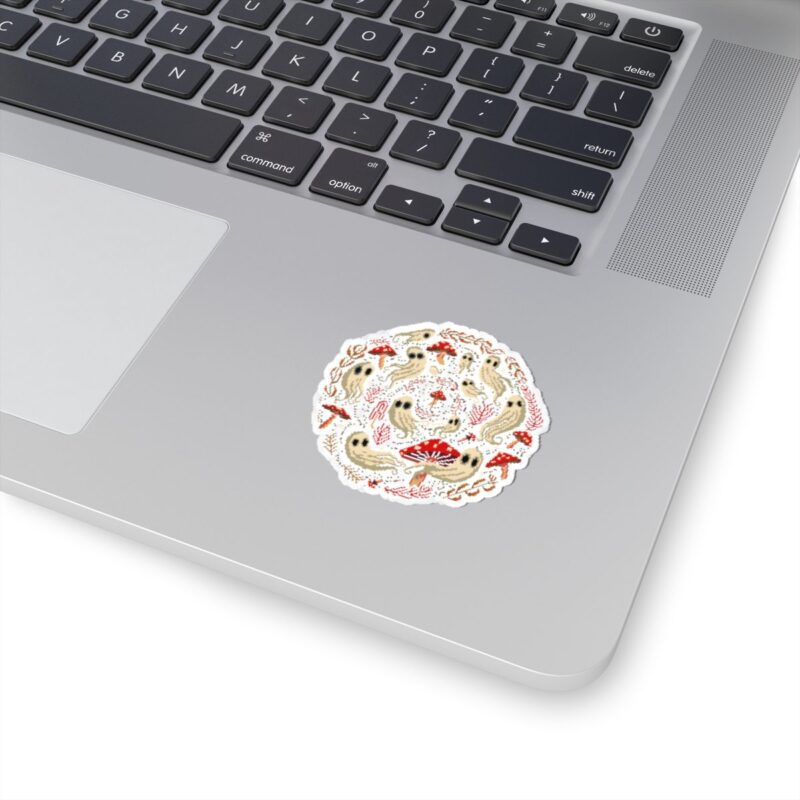Spiral Mushrooms & Ghosts Kiss-Cut Sticker - Image 8