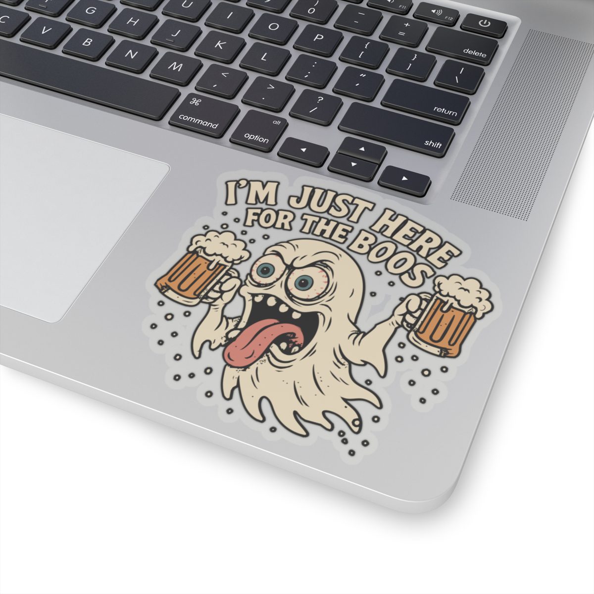 Here for the Boos Kiss-Cut Sticker - Image 17