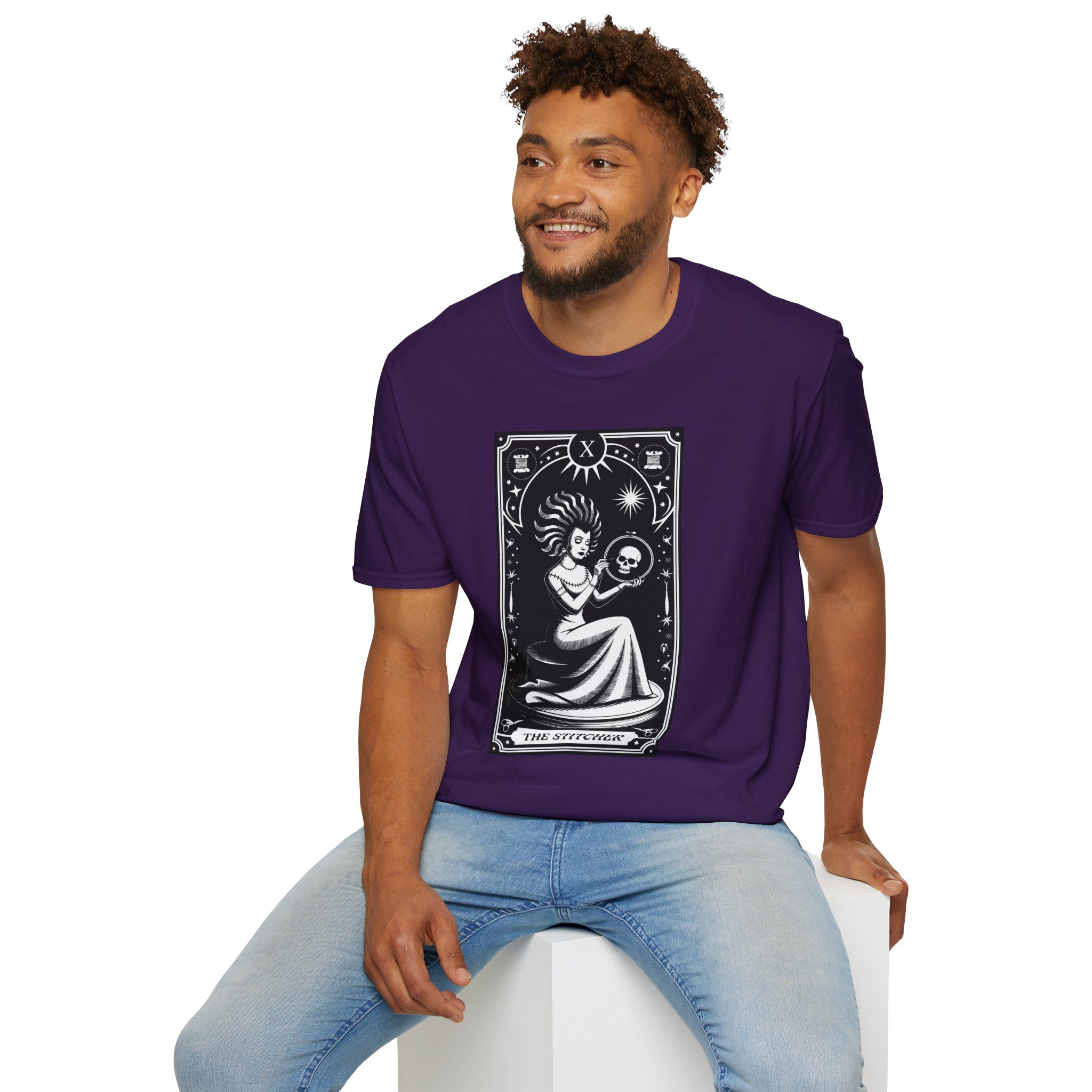 The Stitcher Tarot Unisex T-shirt - Image 62