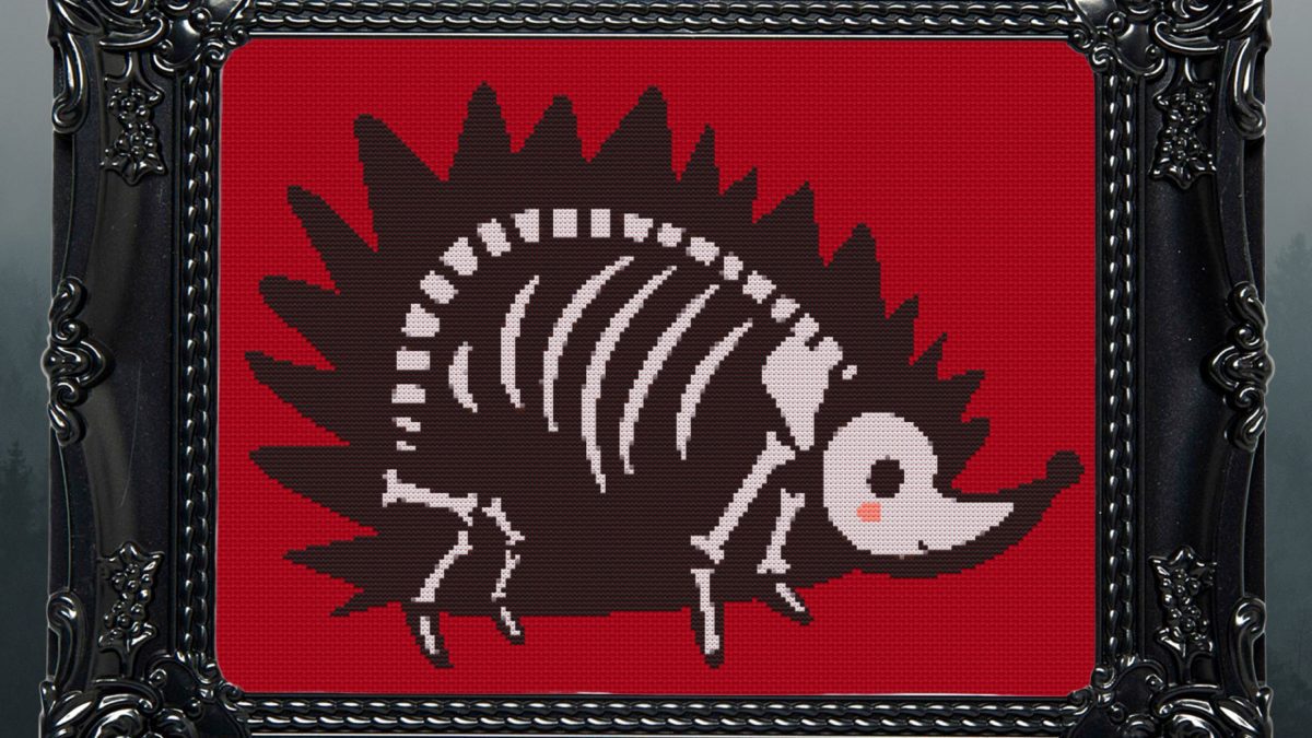 hedgehog cross stitch pattern