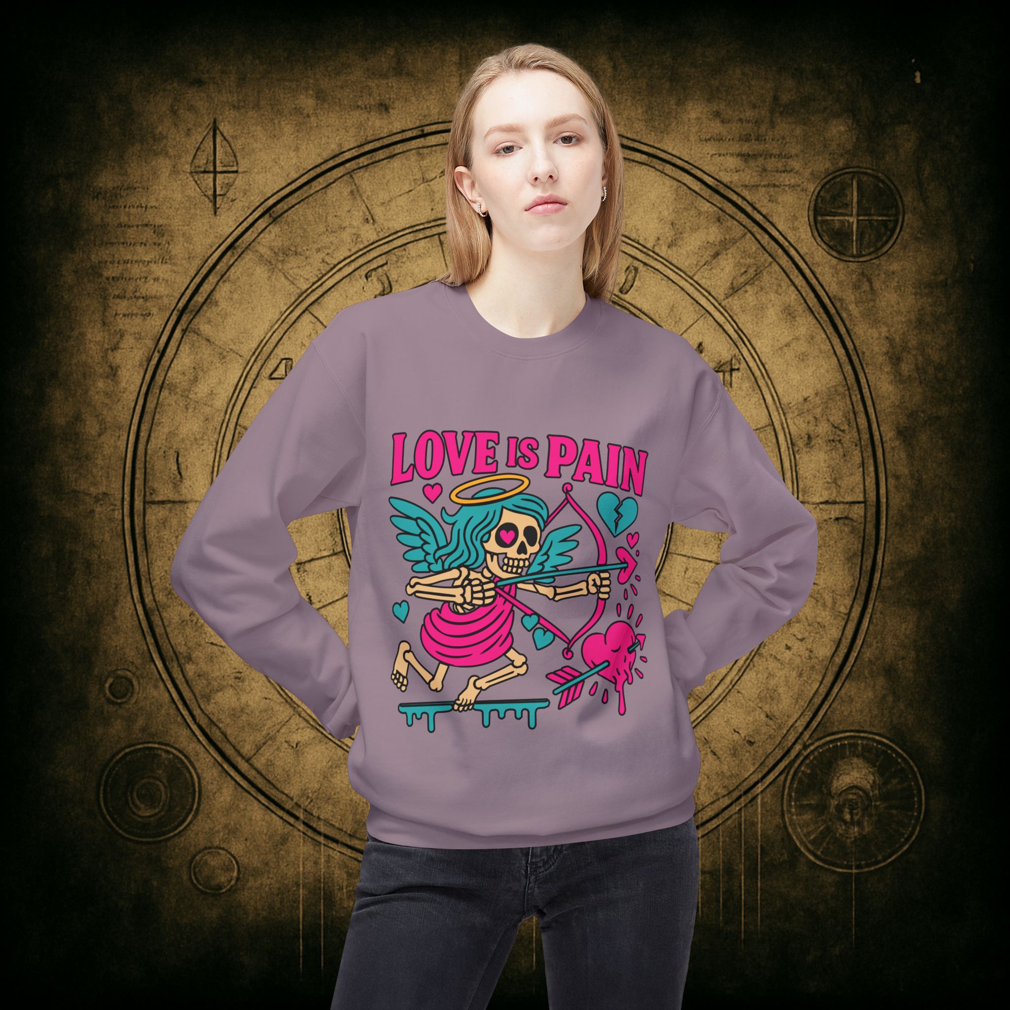 Cupid: Love Is Pain – Unisex Sweatshirt - Image 38