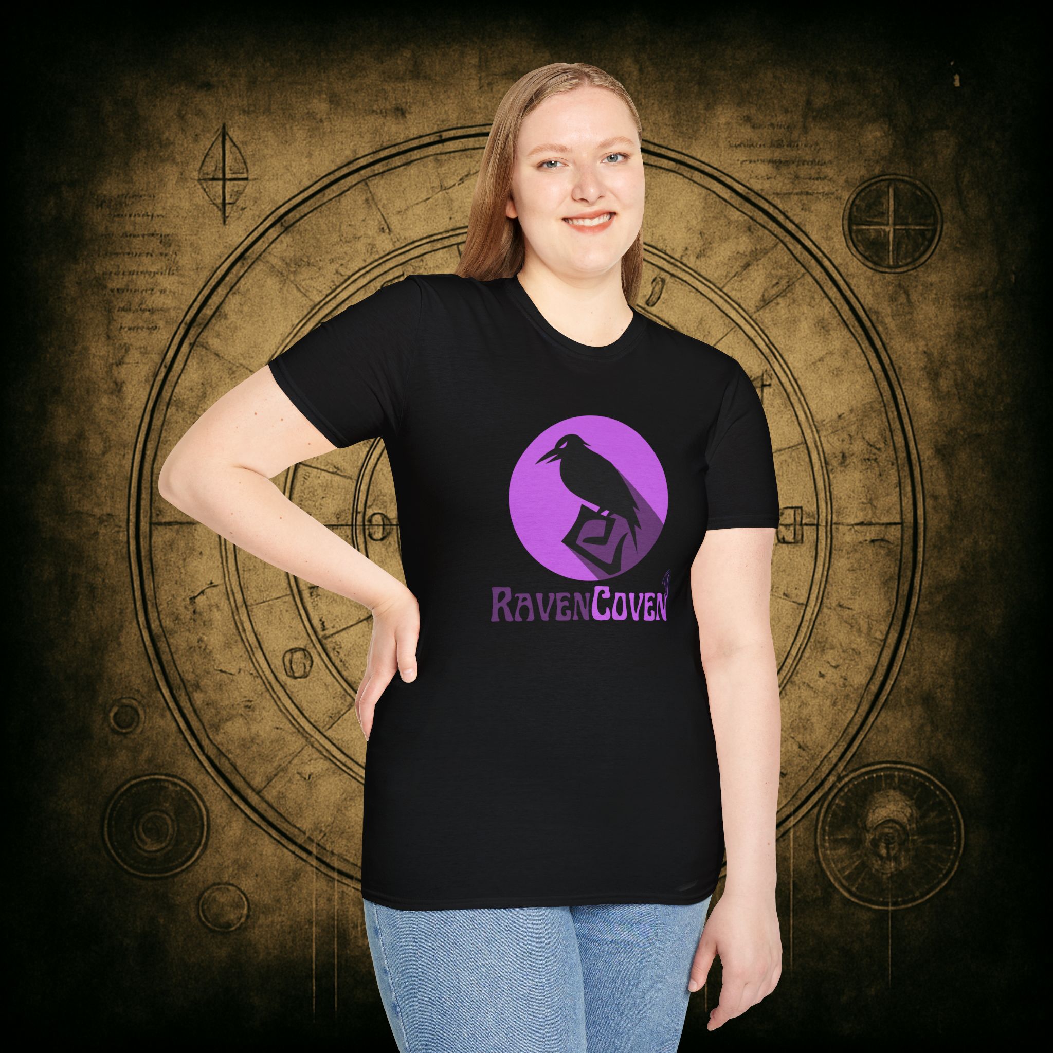 Raven Coven Logo Unisex T-Shirt - Image 11