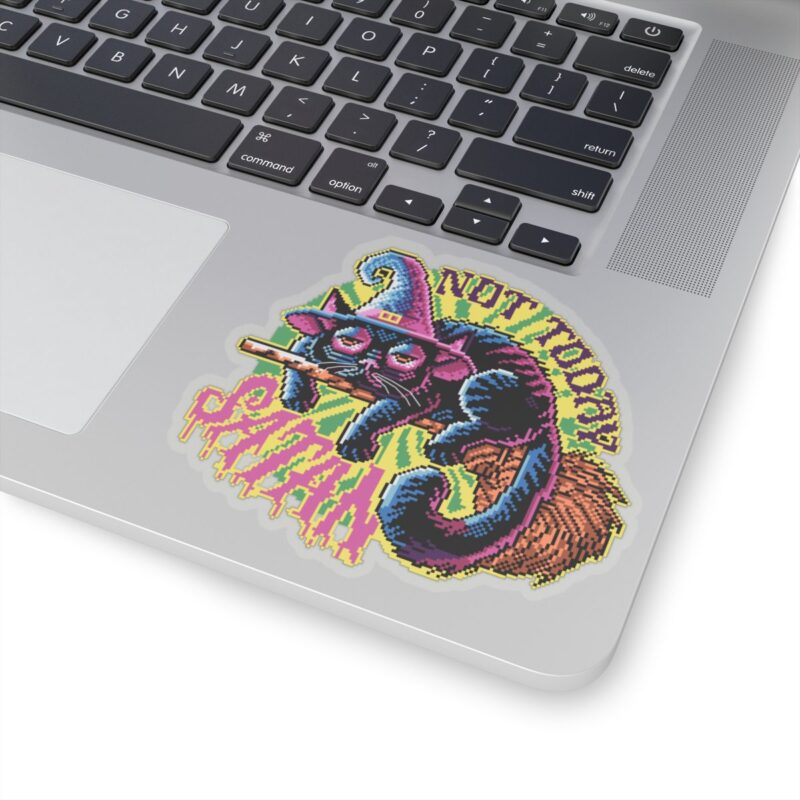 Not Today Satan Cat Kiss-Cut Sticker - Image 17
