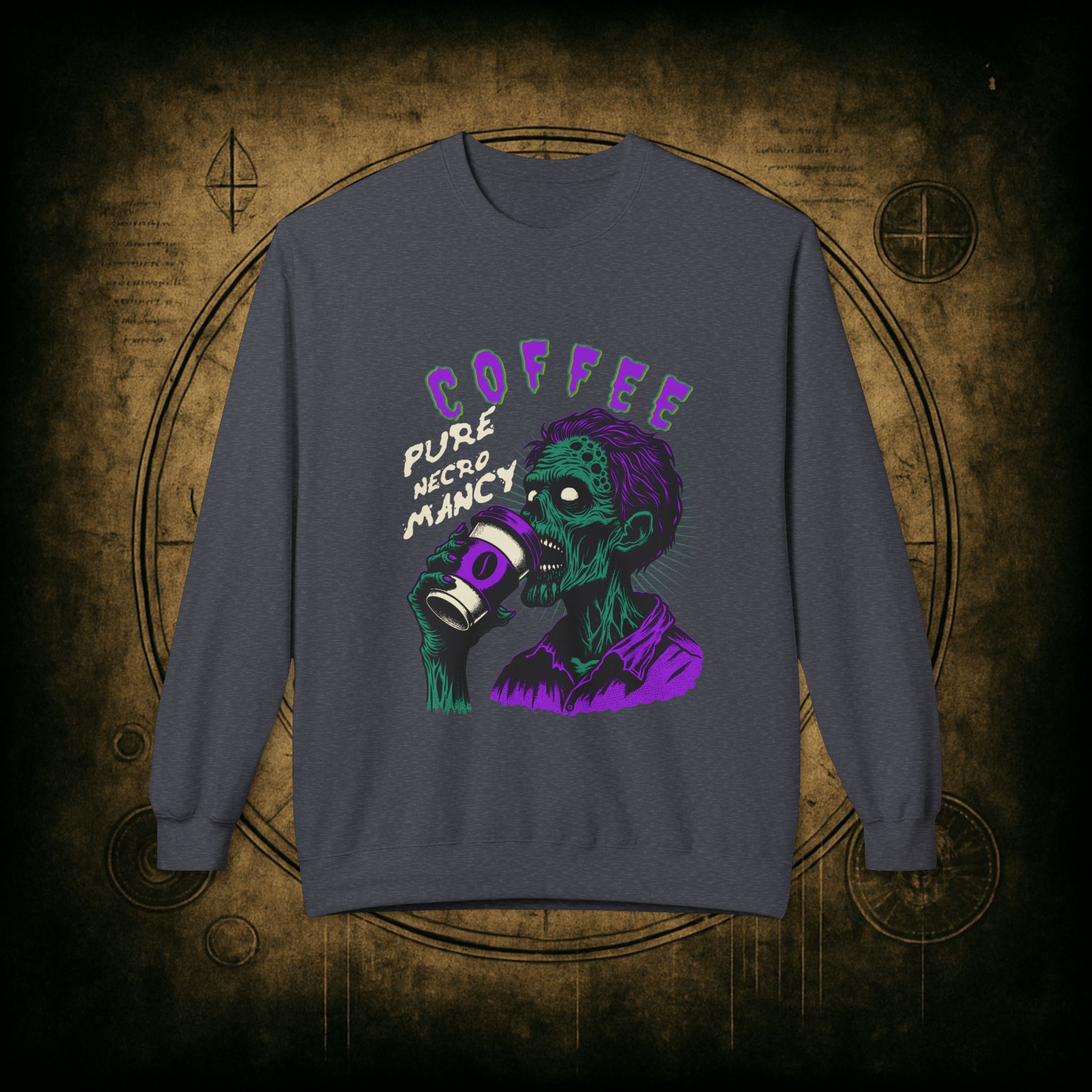 Zombie Coffee Necromancy Sweatshirt - Image 22