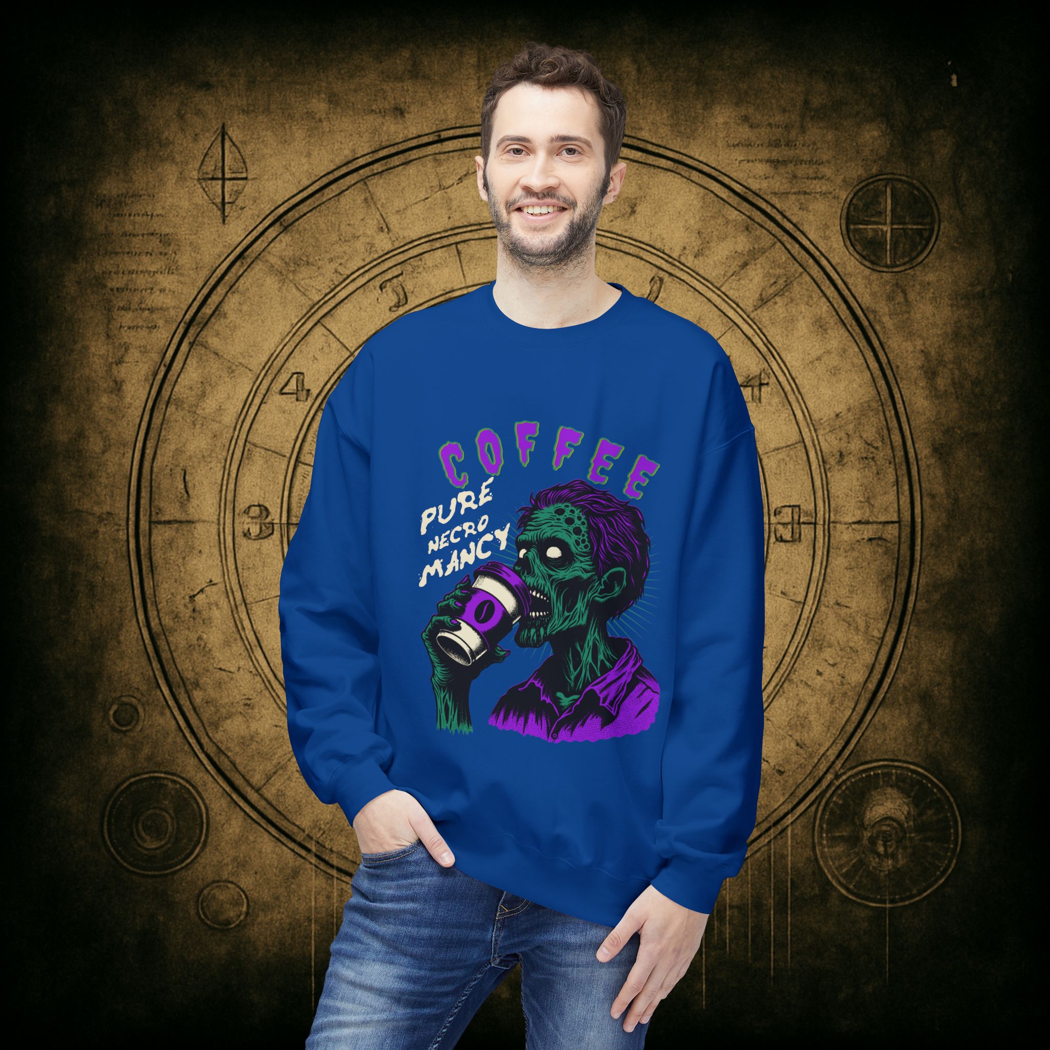 Zombie Coffee Necromancy Sweatshirt - Image 36