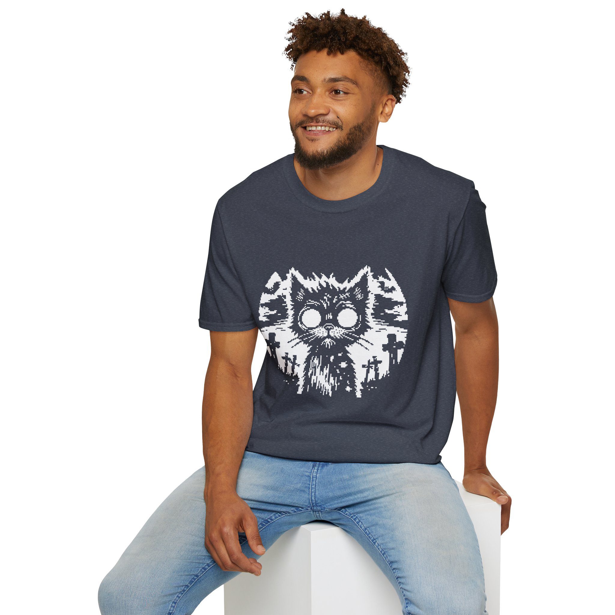 Zombie Cat Unisex T-Shirt - Image 57