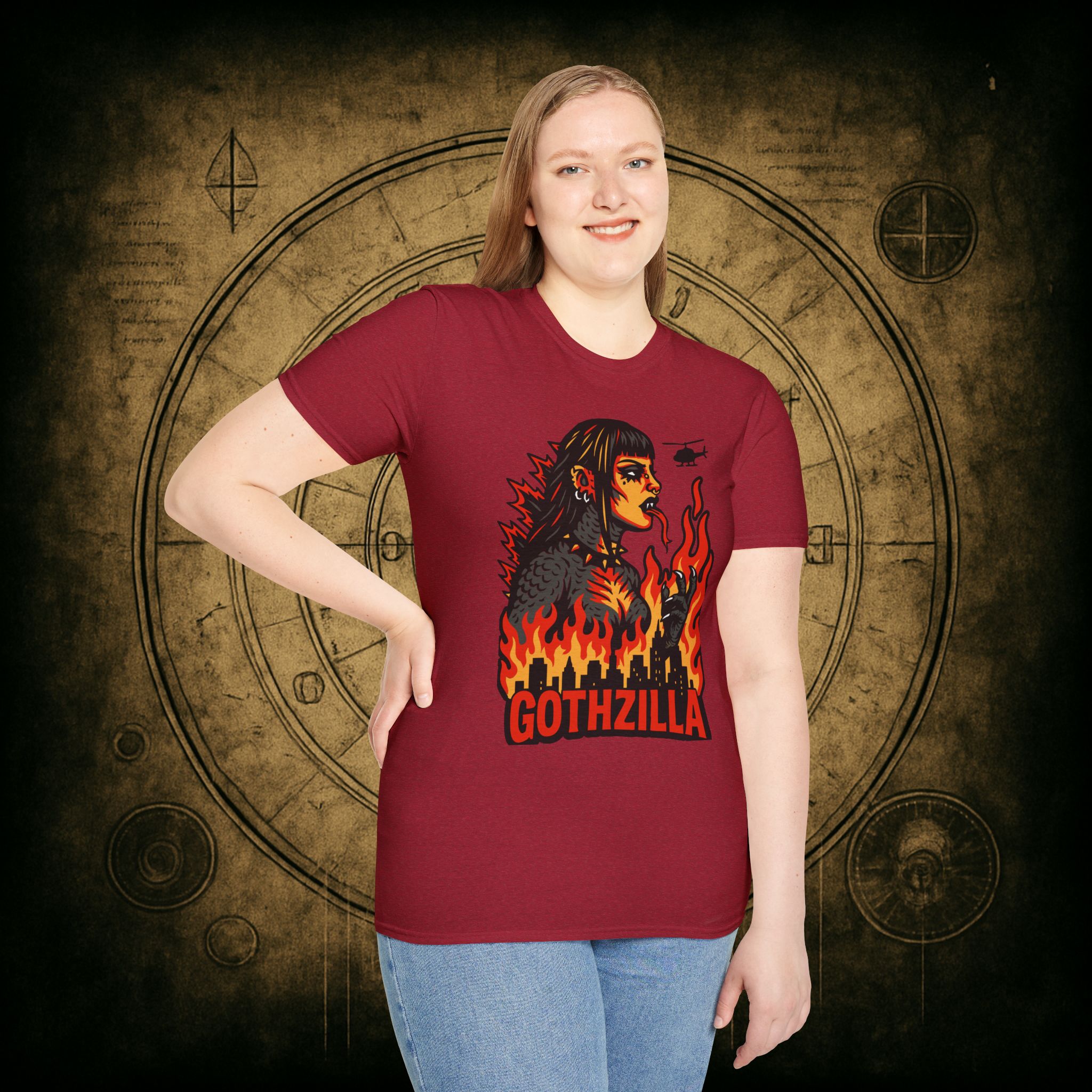 Gothzilla Unisex T-shirt - Image 75