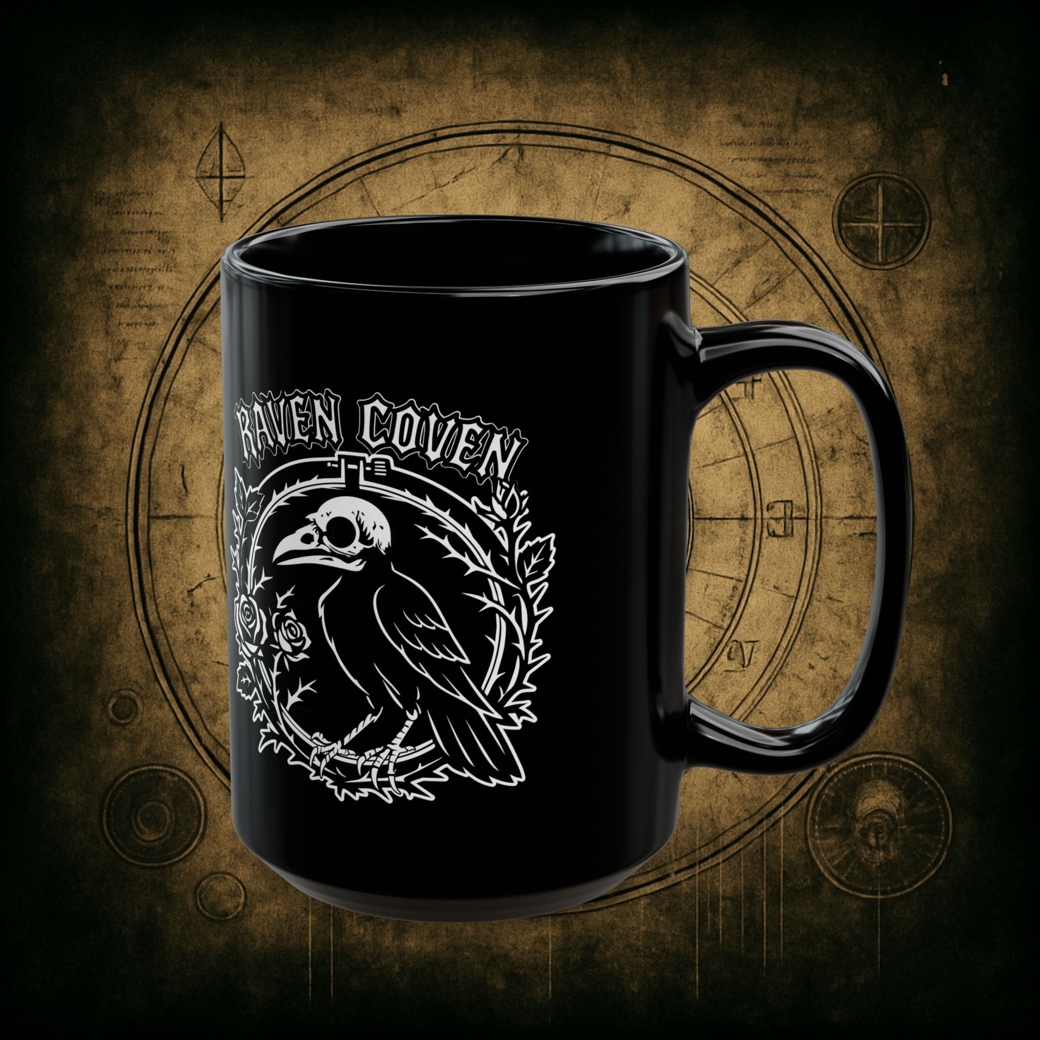 Raven of the Coven Ceramic Mug - Image 7