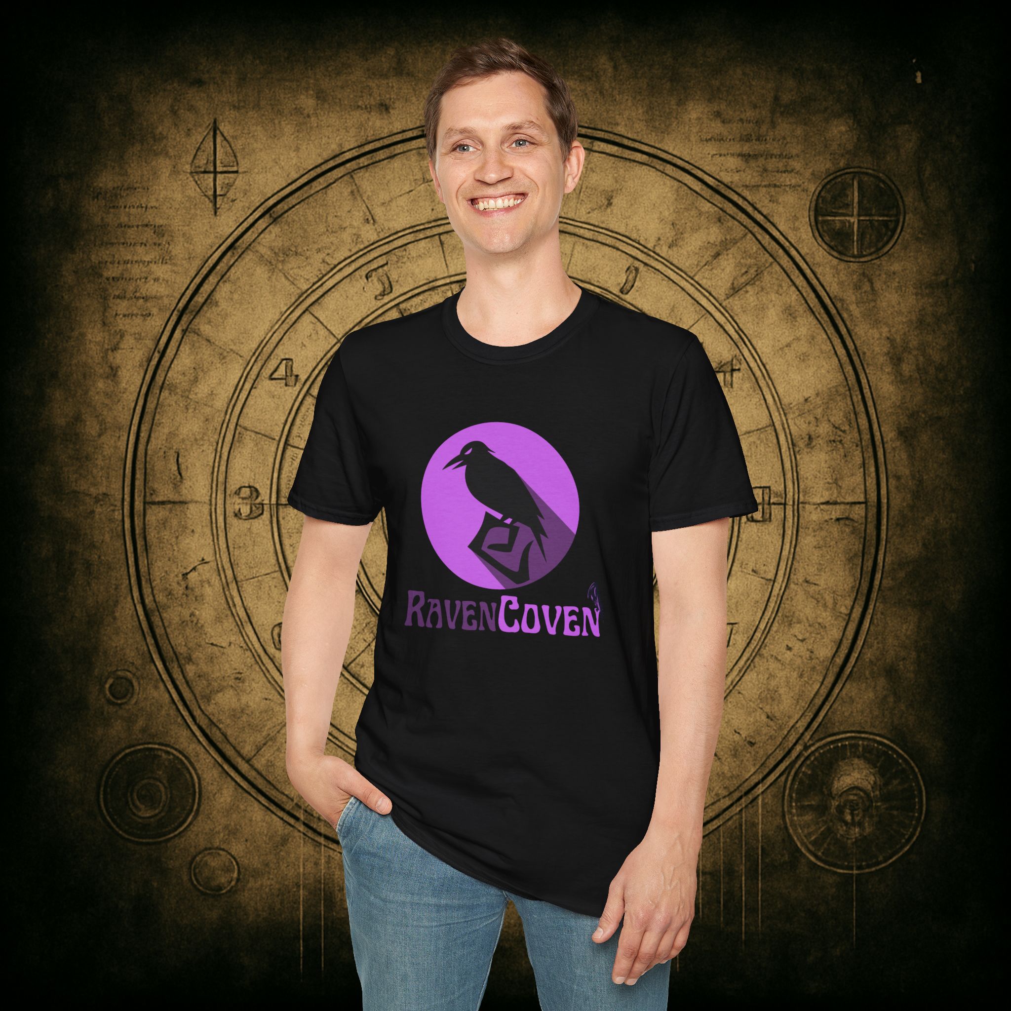 Raven Coven Logo Unisex T-Shirt - Image 13