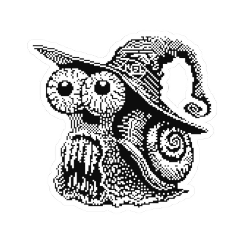 Zombie Snail Kiss-Cut Sticker
