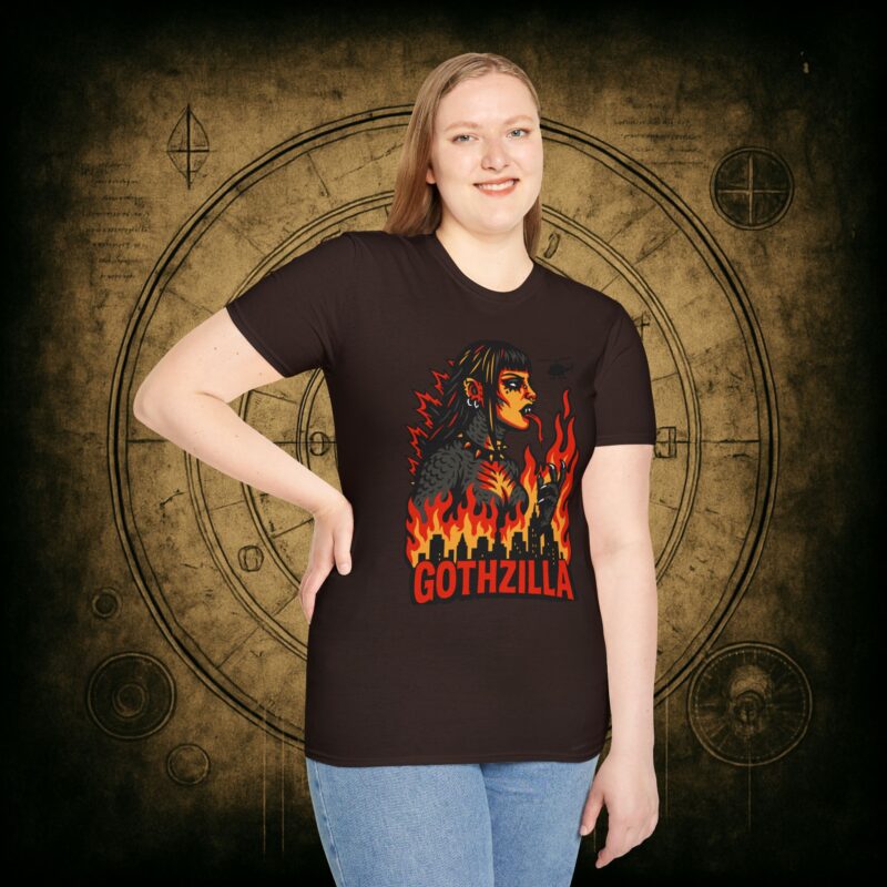 Gothzilla Unisex T-shirt - Image 35