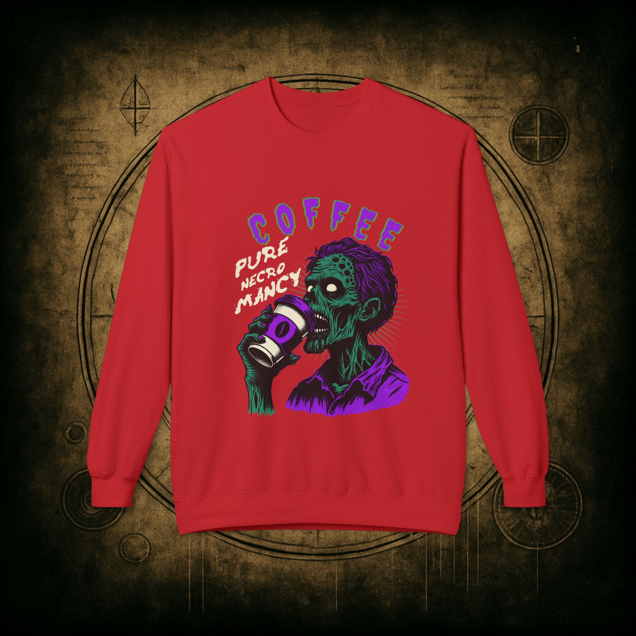 Zombie Coffee Necromancy Sweatshirt - Image 4
