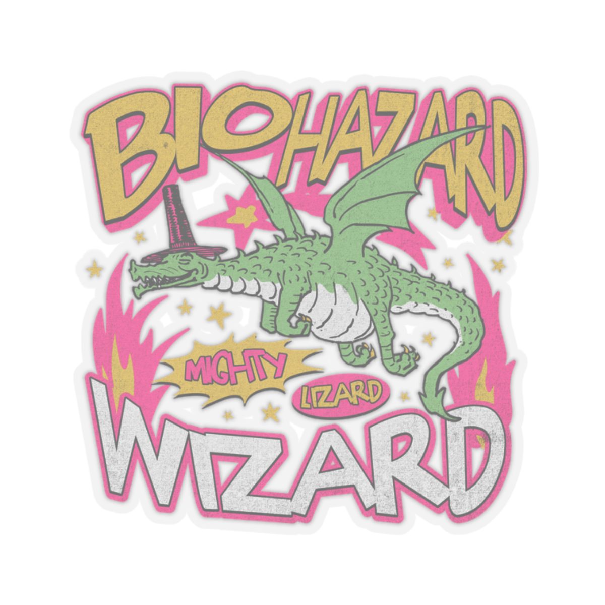 Biohazard Wizard Kiss-Cut Sticker - Image 4