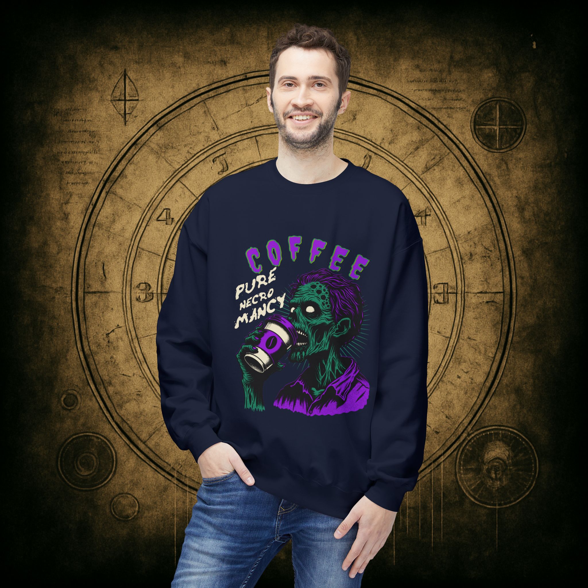 Zombie Coffee Necromancy Sweatshirt - Image 3