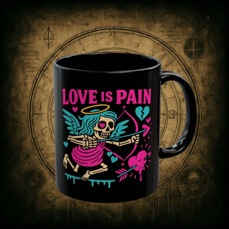 Cupid: Love Is Pain Ceramic Mug