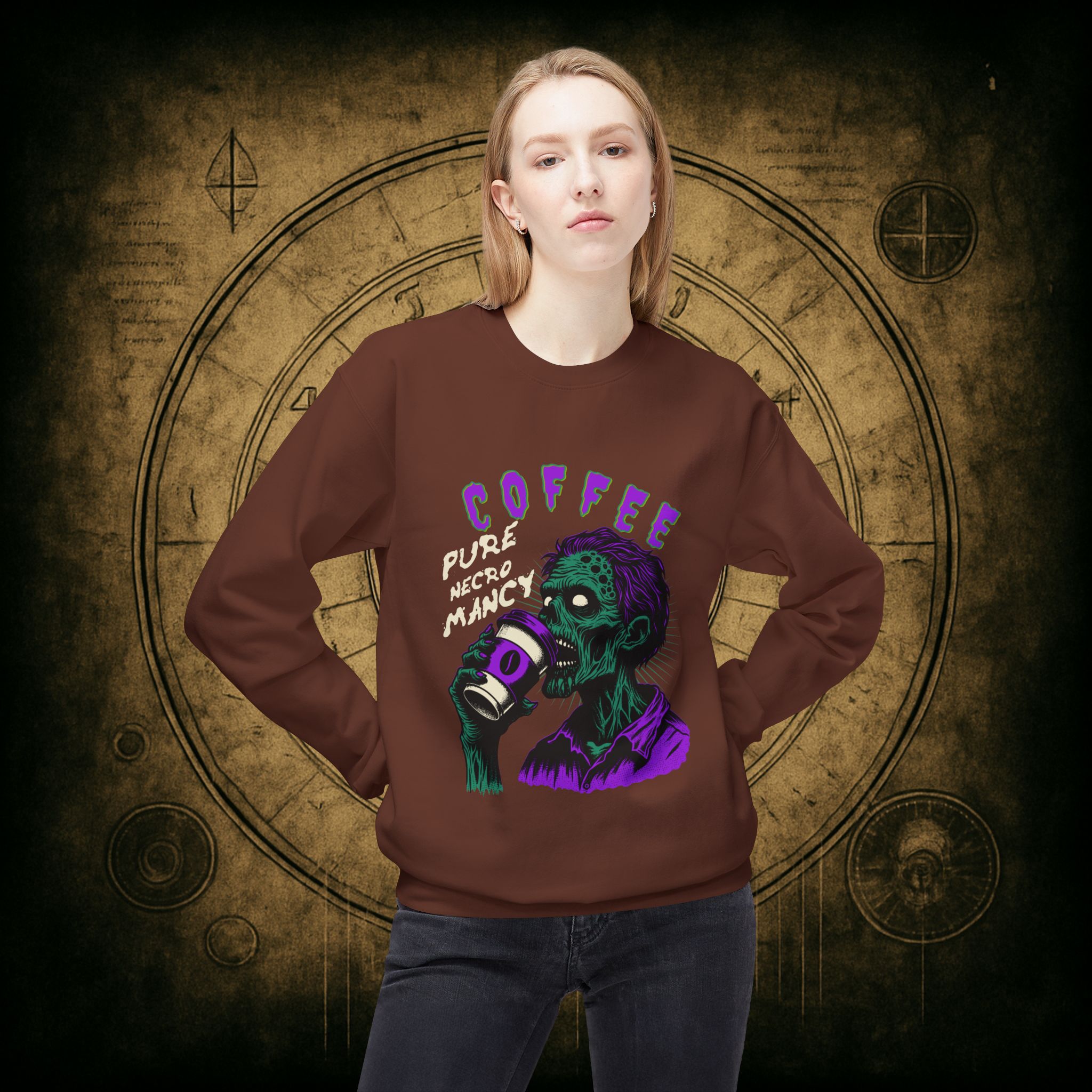 Zombie Coffee Necromancy Sweatshirt - Image 11