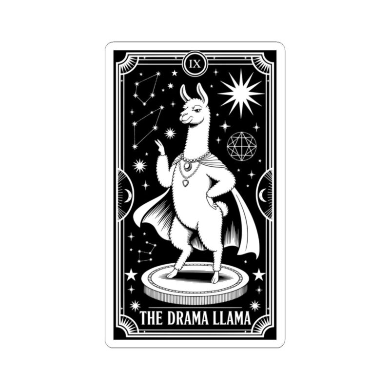 The Drama Llama Tarot Kiss-Cut Sticker - Image 22