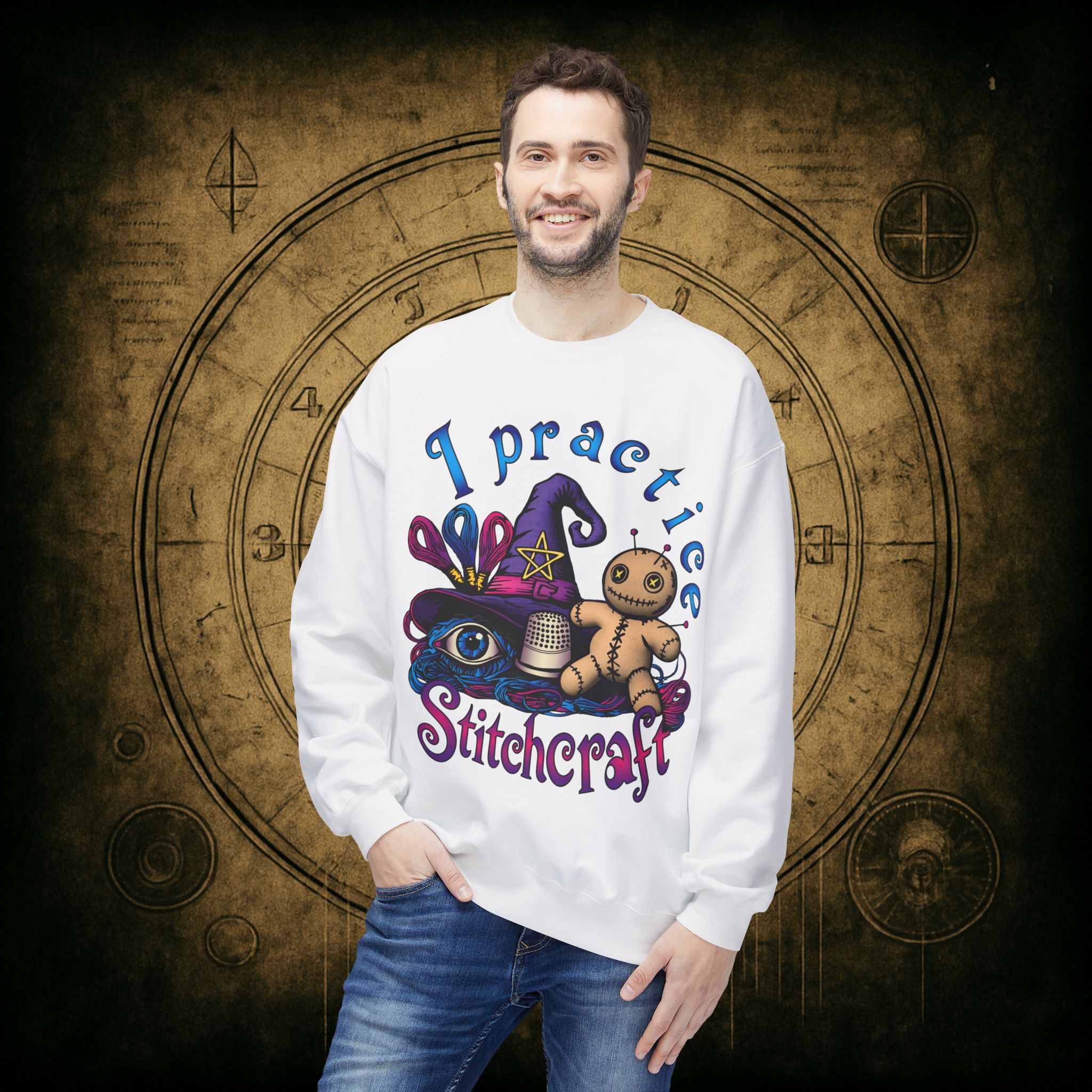I Practice Stitchcraft Unisex Sweatshirt - Image 9